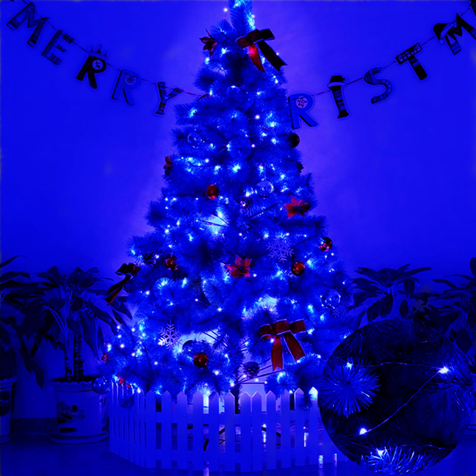 Ranlraka Blue Fairy Lights Battery Operated String Lights 7Ft 20 Led Silver Copper Wire Fairy Ambiance Lighting For Home Bedroom Patio Camping Halloween Diwali Christmas Decoration