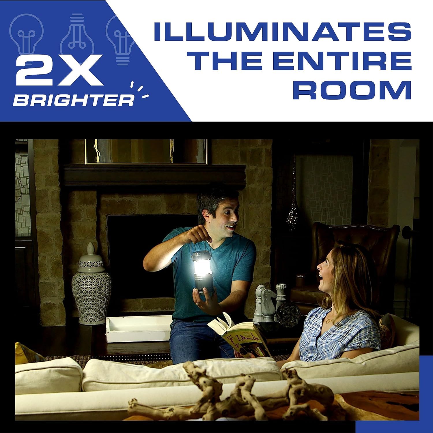 Bell+Howell 3 Pack Camping Lights & Lanterns for Power Outage, Collapsible Battery Powered LED Camping Lantern Lamp with Handle,