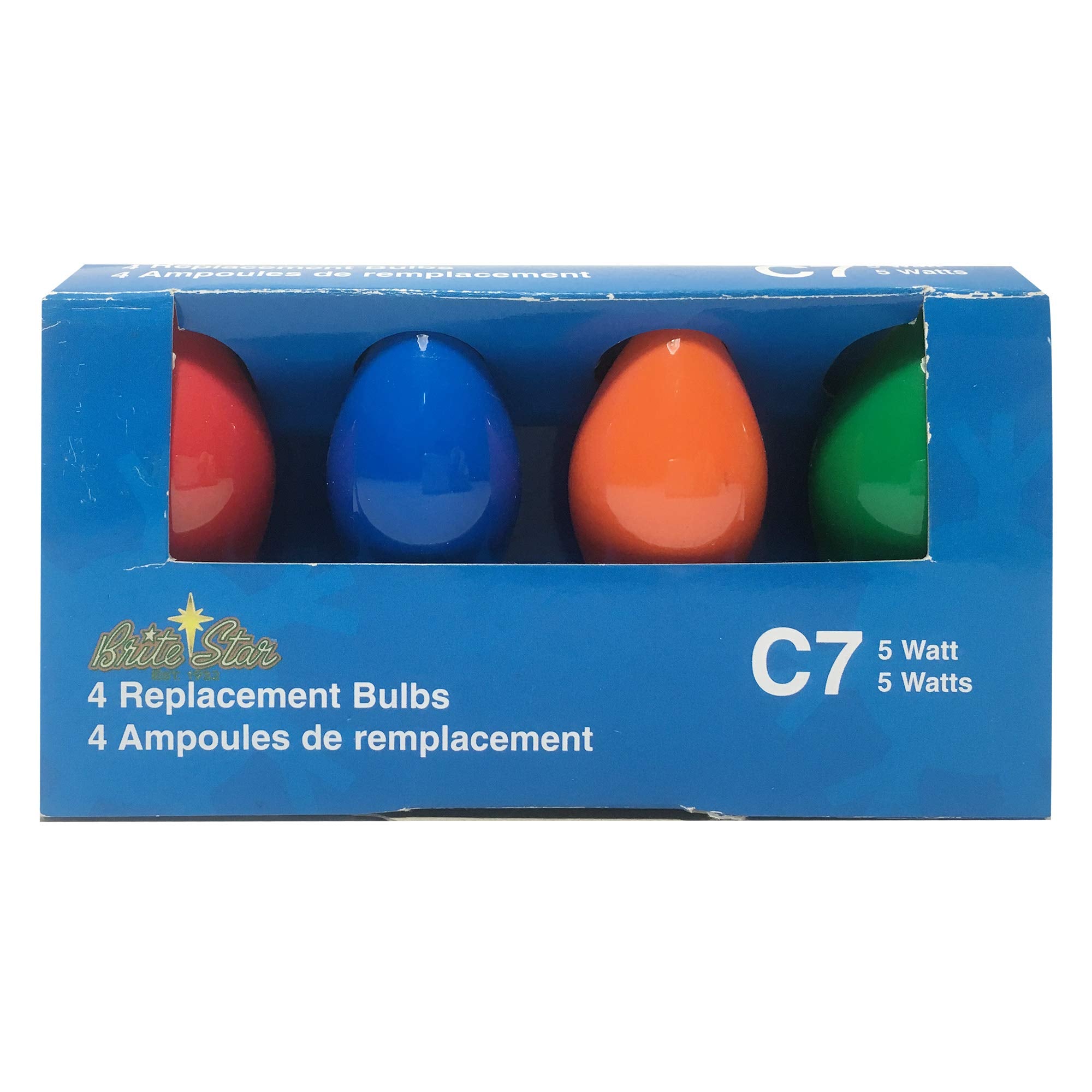 Brite Star 4Ct C7 Replacement Bulbs, Multi
