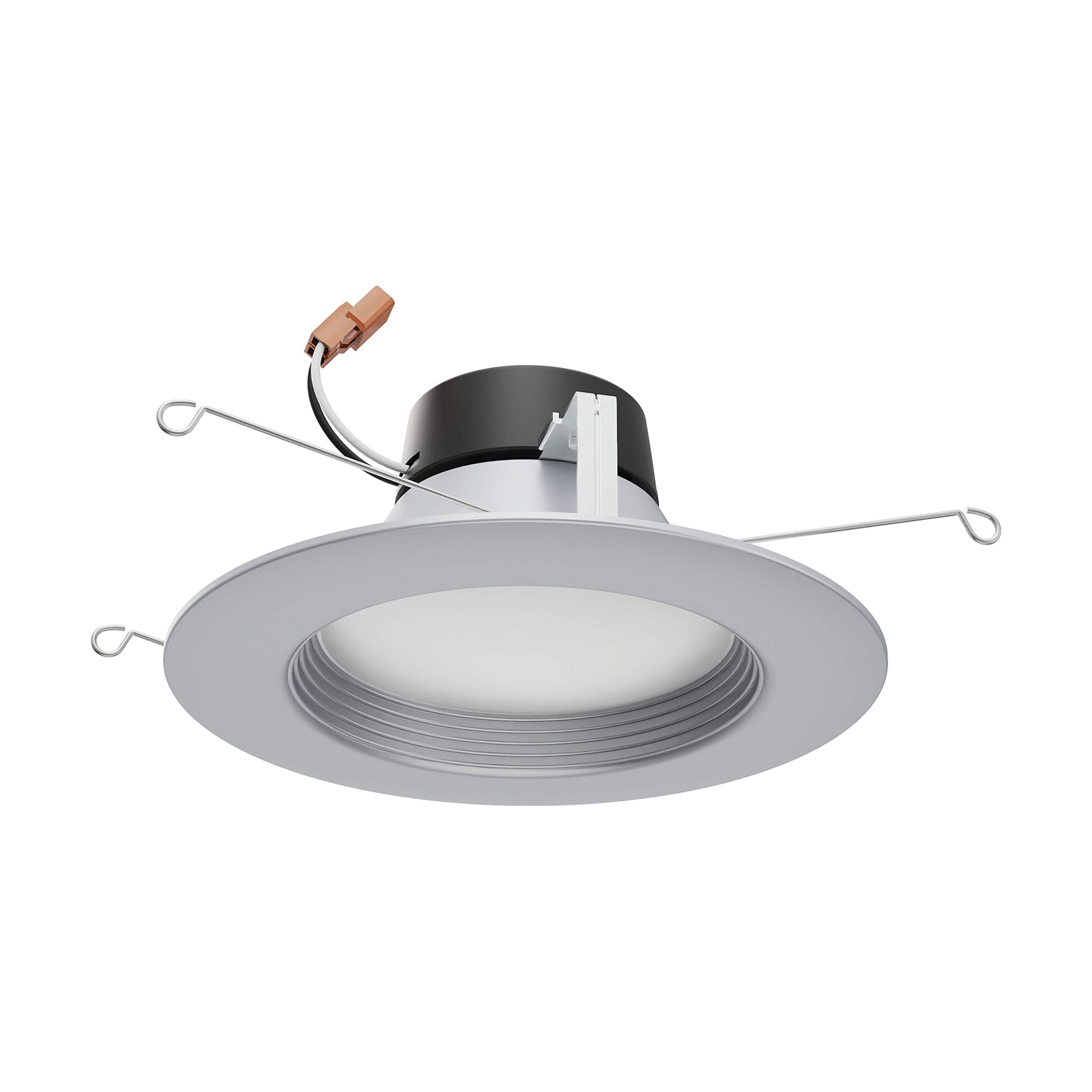 Satco S11836 Colorquick Led Downlight Retrofit, Cct Color-Selectable 2700K/3000K/3500K/4000K/5000K, 5-6 Inches, Brushed Nickel