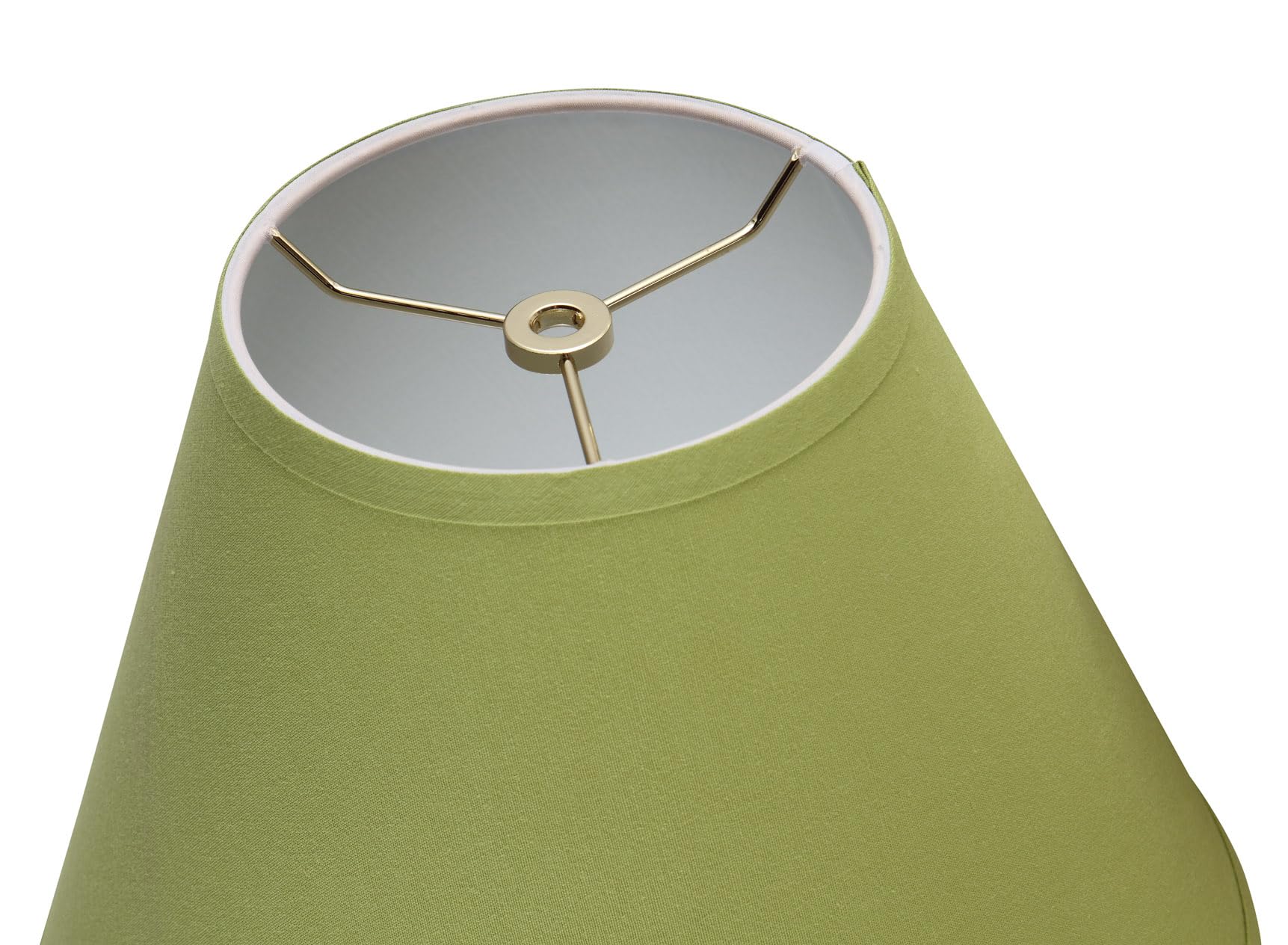 Aspen Creative 32640 Transitional Empire Shape Spider Construction Lamp Shade, Lime Green, 6&quot; Top X 12&quot; Bottom X 9&quot; Slant Height