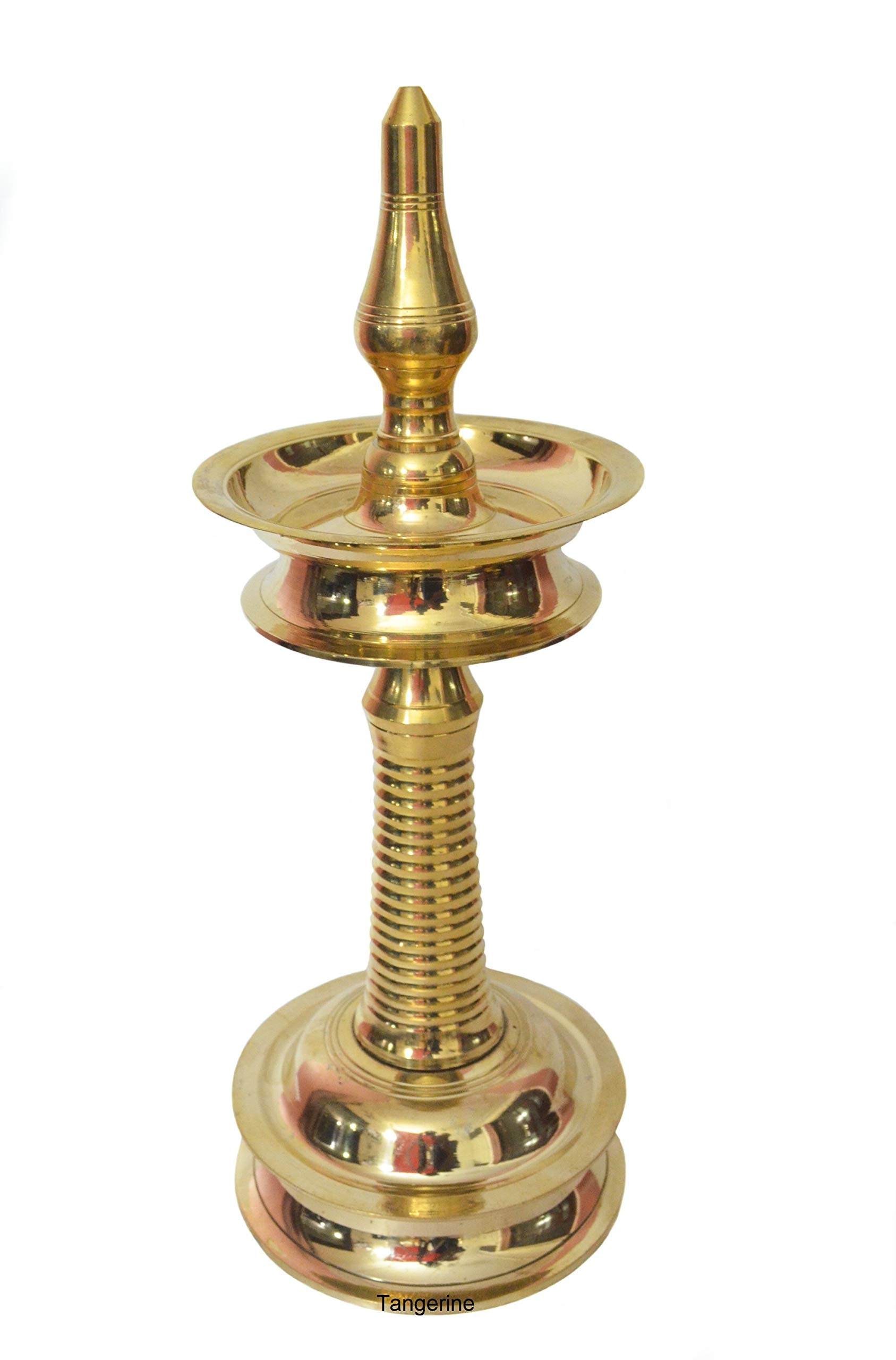 TANGERINE Kerala Brass Nilavilakku || Kerala Diya || Brass Lamp its Kerala(South India) Traditional Brass Diya- Height-30 inches