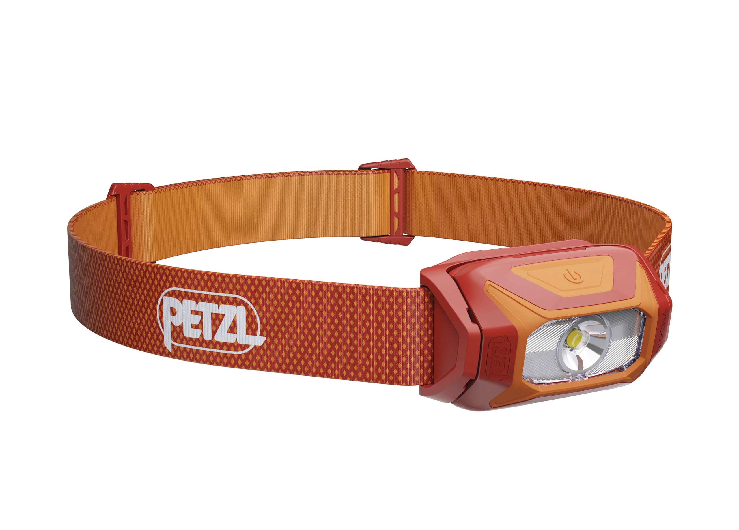 PETZL TIKKINA Headlamp - Compact, Easy-to-Use 300 Lumen Headlamp, Designed for Hiking, Climbing, Running, and Camping - Red