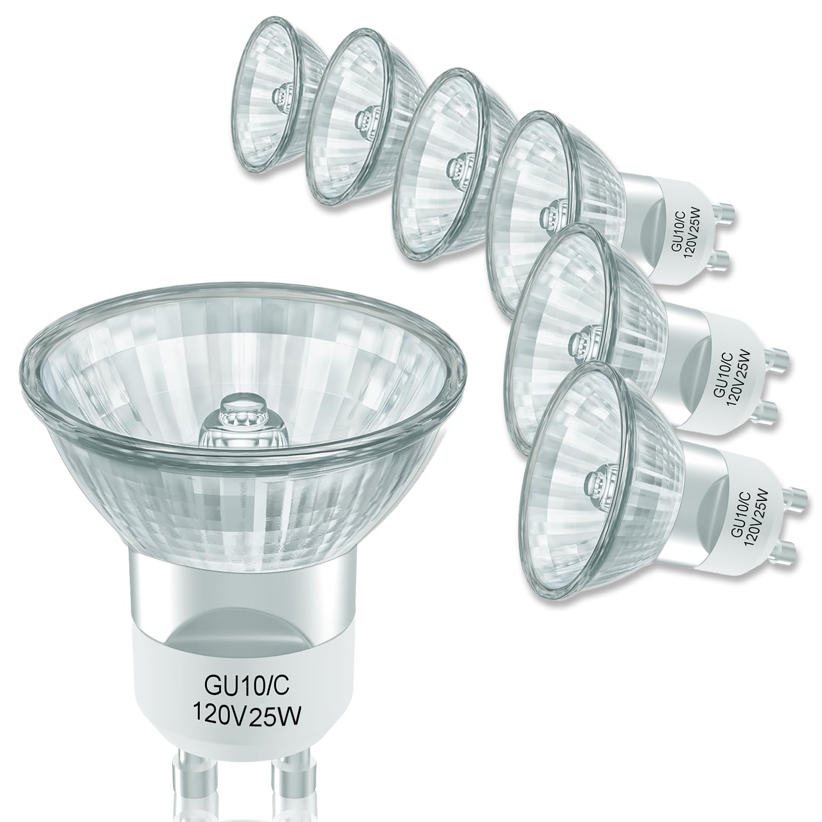 Dumiloo Halogen Bulb 25 Watt Gu10 120V Np5 Replacement Bulb For Candle Warmer, Scent Wax Burner, Fragrance Melt, Gu10+C 120V 25W