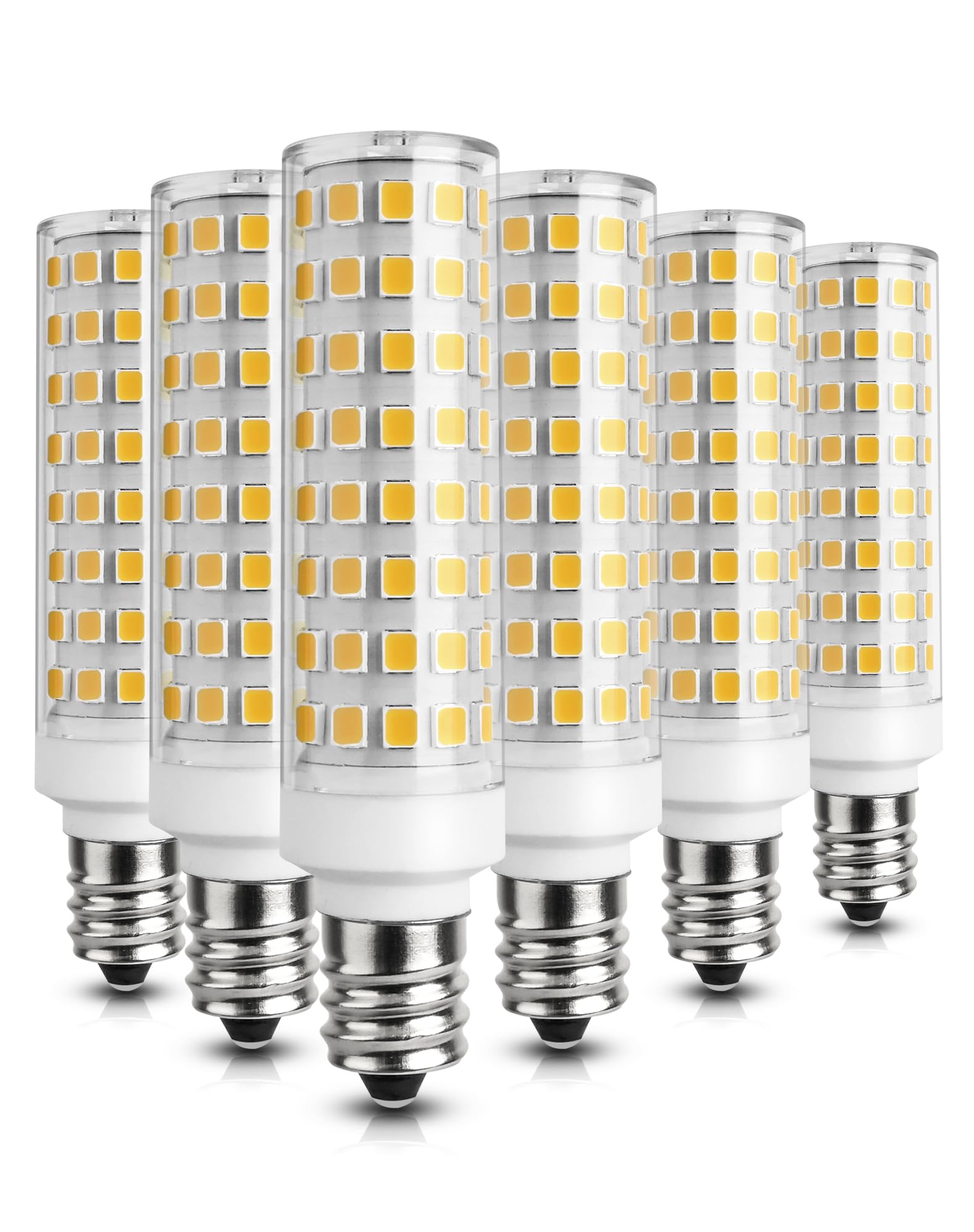 Gohdlamp 4000K Natural White E12 Led Bulbs - 100W Equivalent 1200Lm  Non-Dimmable Candelabra Base Bulb 6 Pack For Kitchen  Office  Vanity Lighting