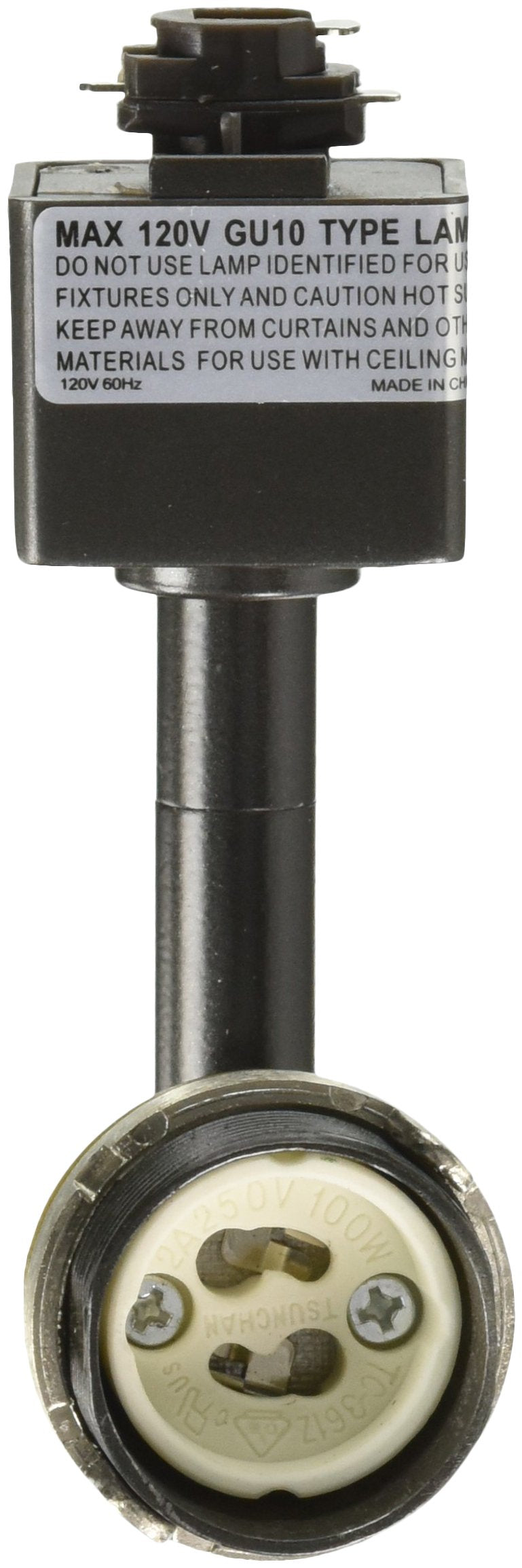 Cal Gu-10 50W Twist And Turn Light Fixture - Dark Bronze Metal, 120V