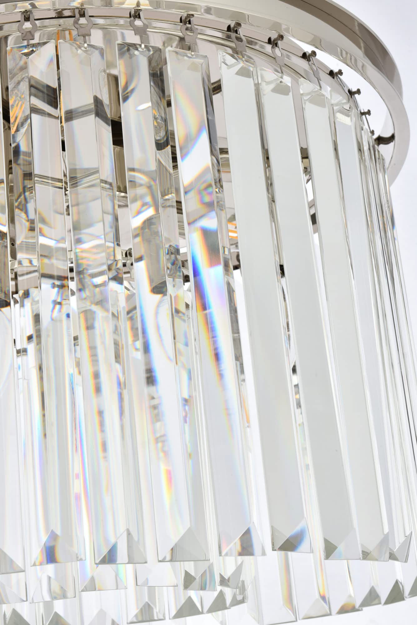 Elitco Lighting Urban Classic Sydney 6-Light Metal Royal Cut Flush Mount in Matte Black Finish