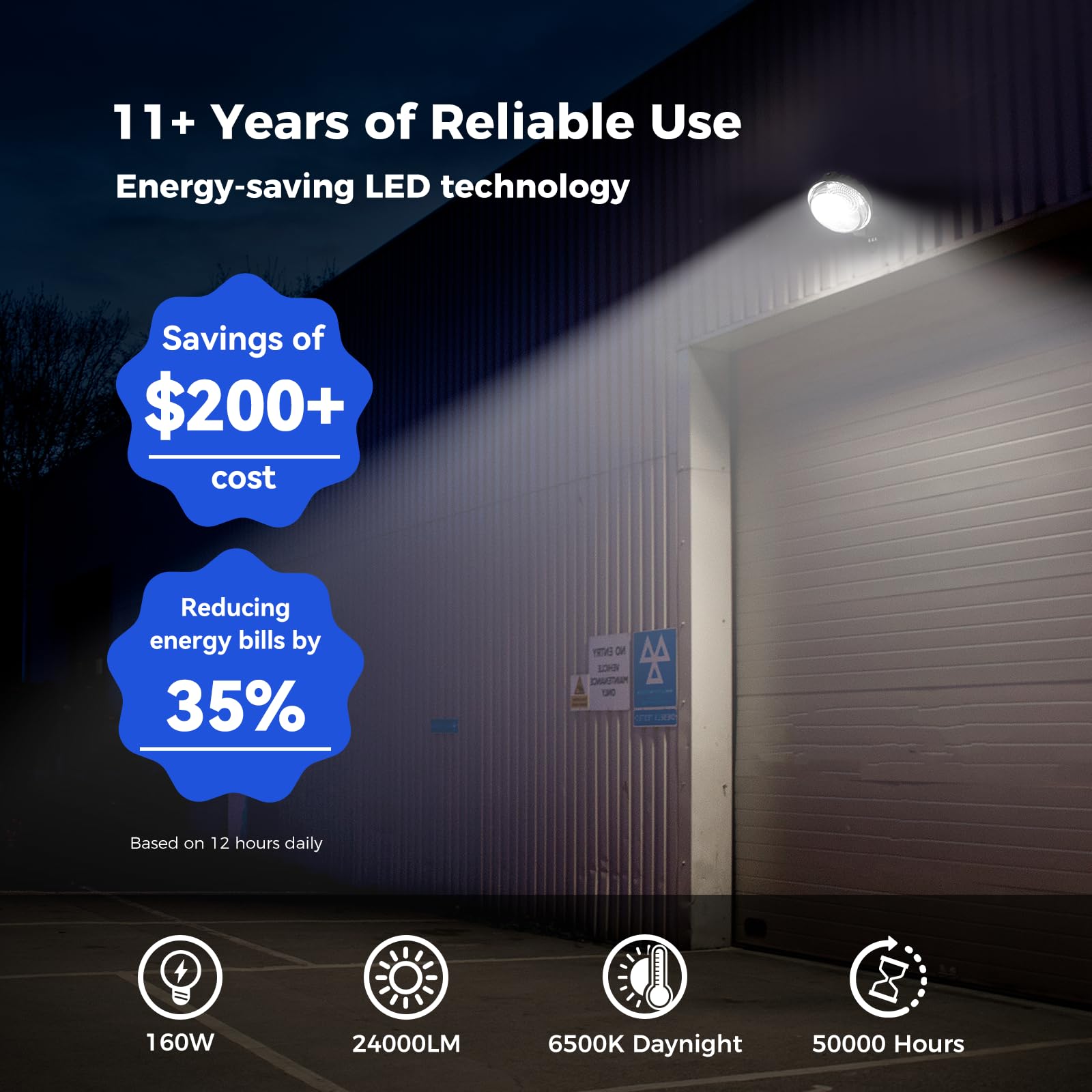 Aikvsxer Led Barn Lights 160W 24000Lm Yard Area Light Dusk To Dawn Outdoor Lighting 6500K Security Flood Light Ip66 Waterproof For Garden Garages Street Warehouse Farmhouse 8 Pack