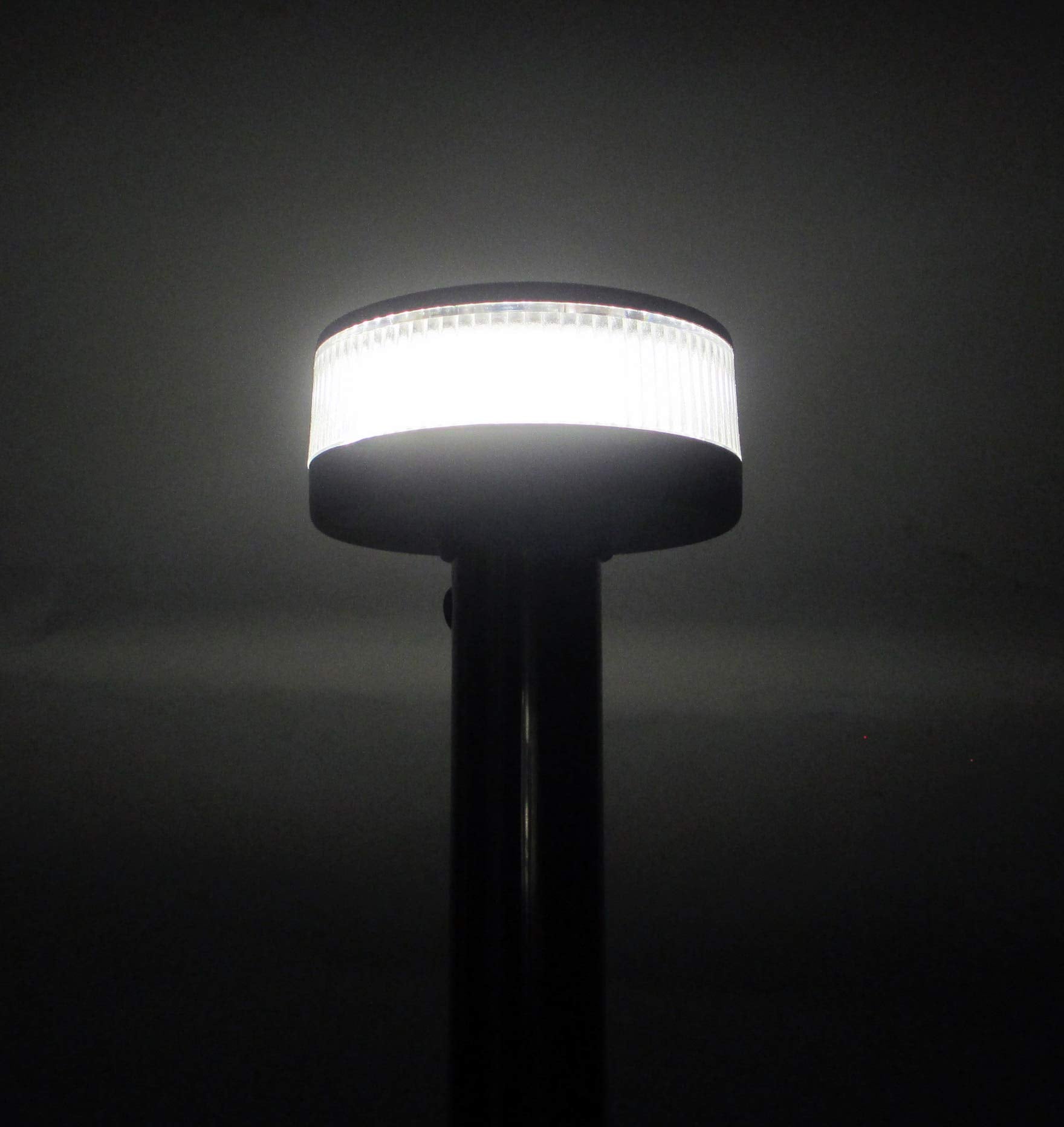 Pactrade Marine Boat Fixed Base Stern Light Anchor Light All Round White Led Marine Pole Uscg 2 Nm For Yacht Pontoon And Fishing Boat 12 Volts 6 Inches (150.6Mm)