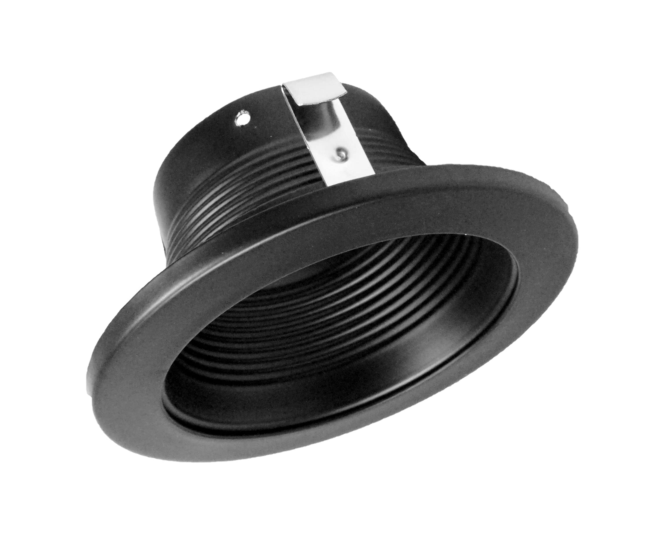 Nicor Lighting 4 Inch Black Recessed Baffle Trim For Mr16 Bulb (14002Bk)