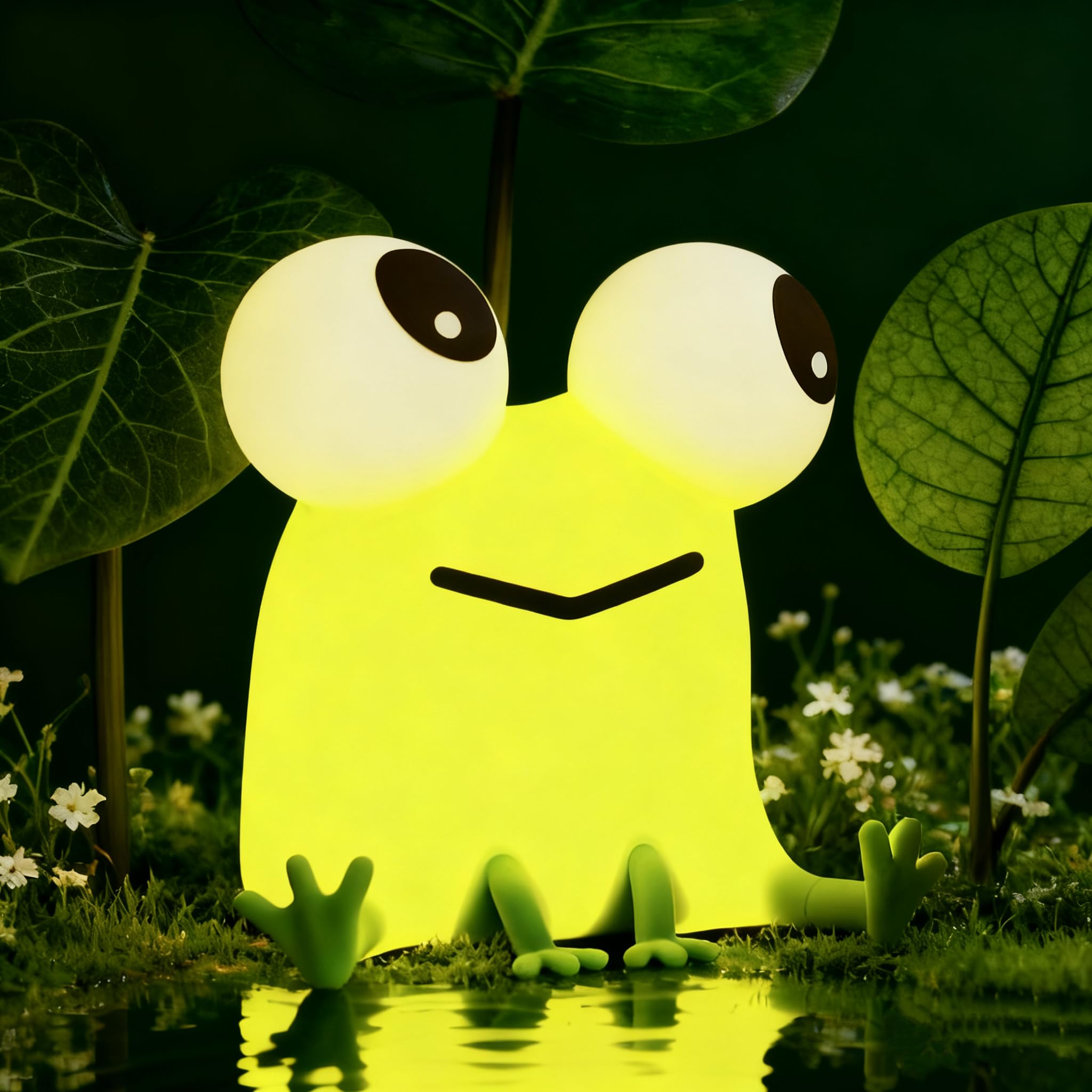 Yr Yrhh-Pet Frog Cute Night Light  Big Eyes Frog Gifts Kids Lamp  Squishy Rechargeable Dimmable Bedside Nightlight  Silicone Led Funny Light Up Animal  Boy Girls Baby Nursery College Dorm D?Or