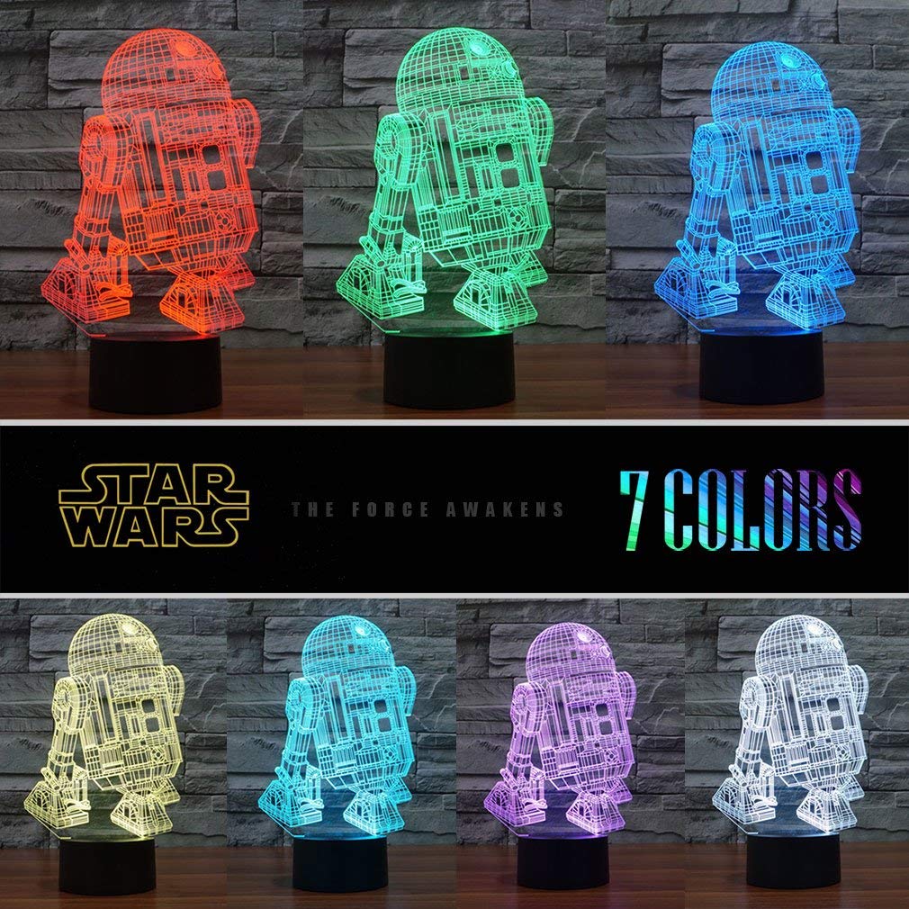 Manco 3D Night Light - 16 Colors, Acrylic, Multicolor - Perfect Birthday Gift for Fans