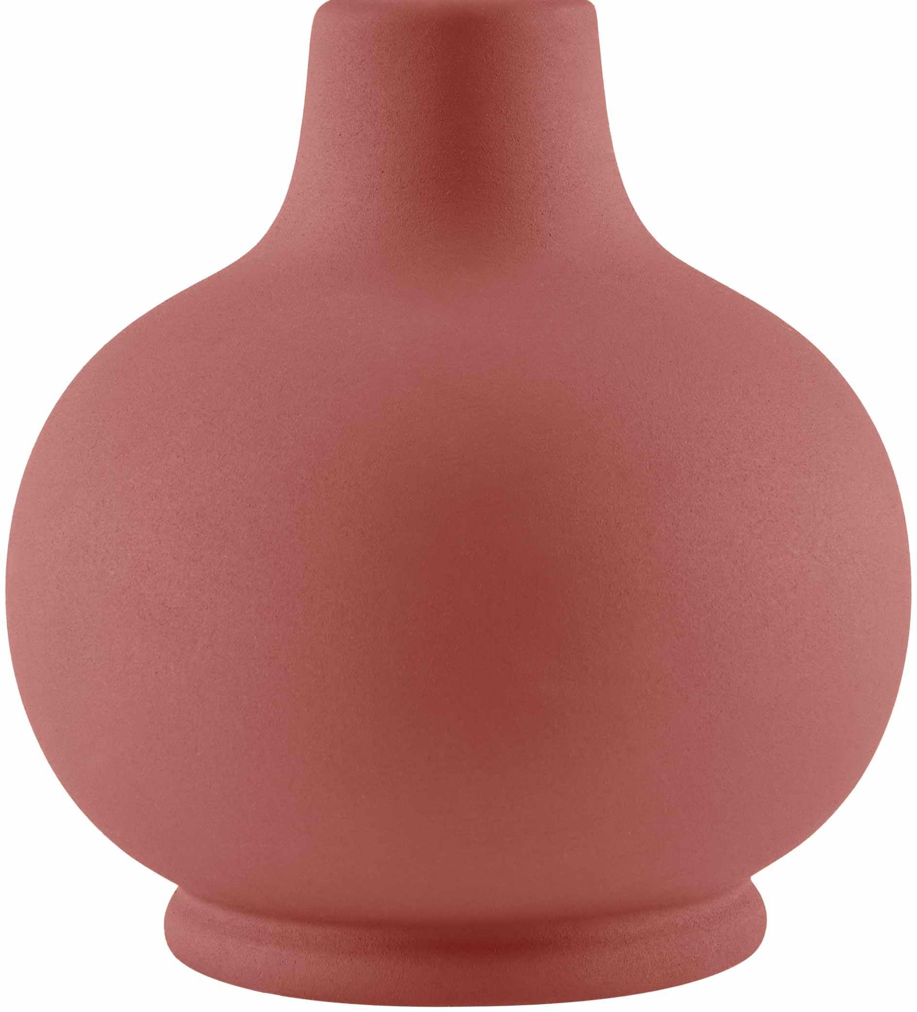 Hauteloom Table Lamp - Ceramic, Brick Red & White, 13inH x 8inW x 8inD, Model TXCHME7-066