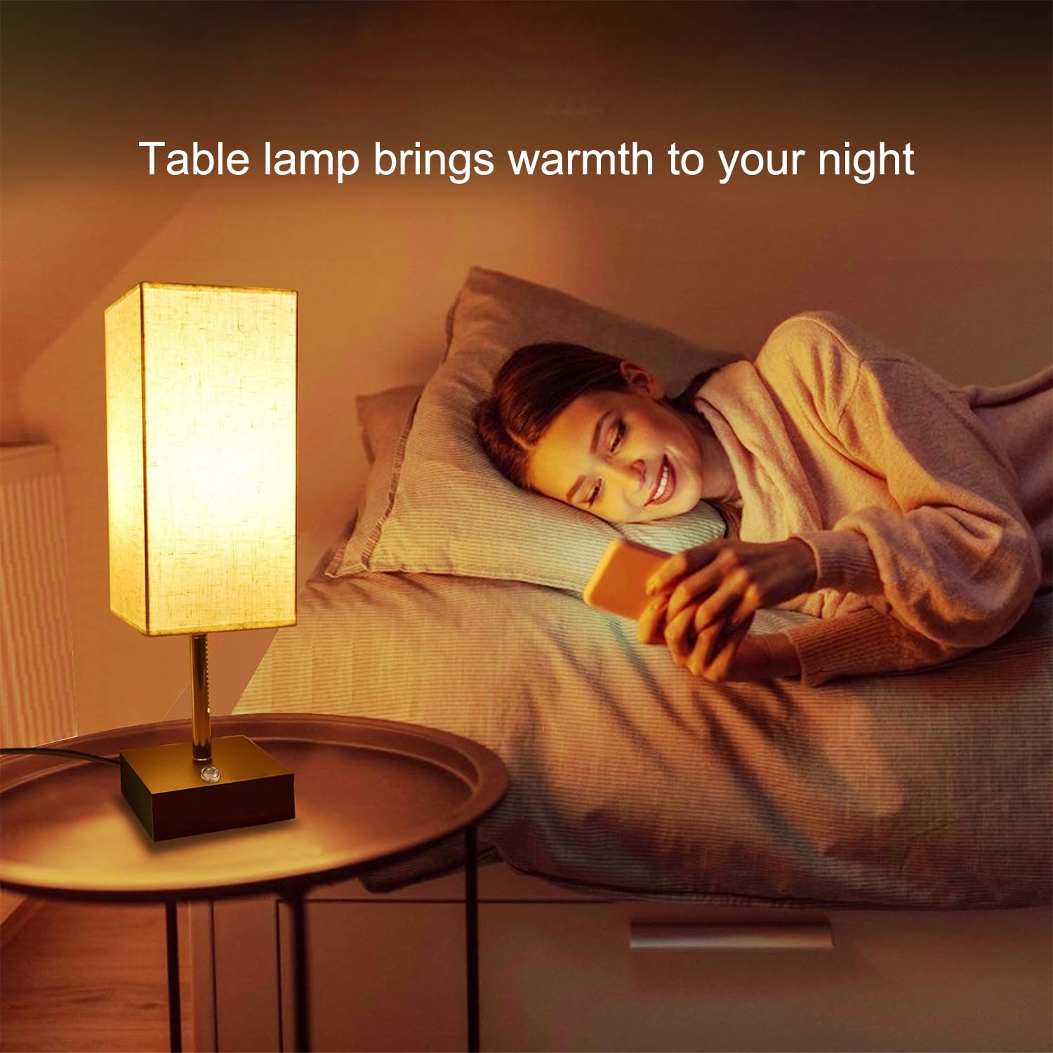 Comzler 2 Pack Table Lamp, Rechargeable Cordless Lamp With 4400Mah Portable 3 Level Brightness And Stepless Dimming, Small Lamp