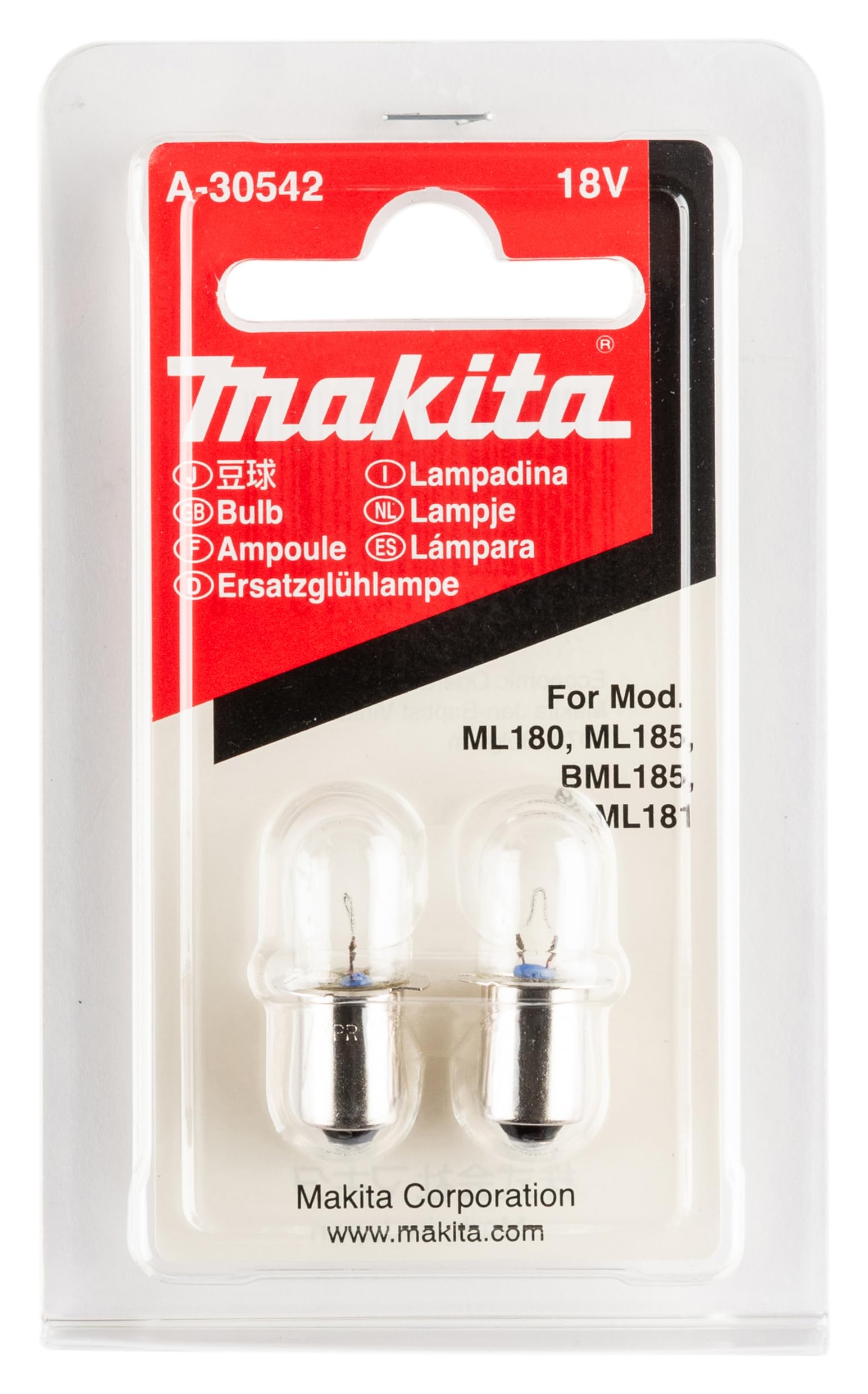 Makita A-90261 Replacement Bulb (Xenon), 2/pk