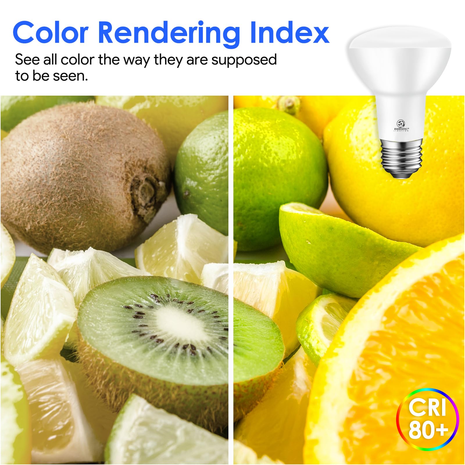 Energetic Br20 Led Bulb R20 Dimmable 3000K Warm White 45W Equivalent To 6.5W  Recessed Can Light Bulbs  Kitchen Ceiling Lights  E26 500 Lumen Led Flood Light Bulbs  Indoor Ul Listed (Pack Of 10)