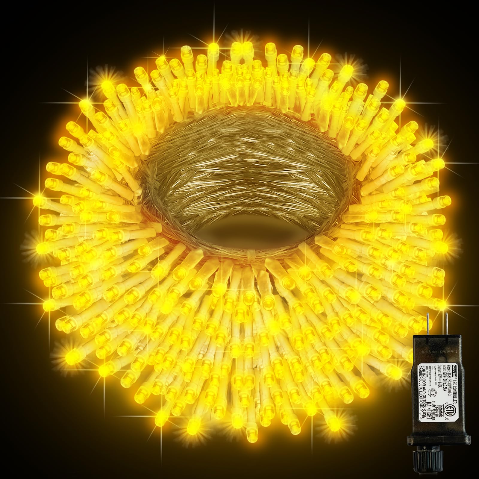 393FT Outdoor Christmas Lights 1200 LED Christmas Lights with 8 Modes Waterproof Led String Lights Outdoor Plug In Christmas Dec