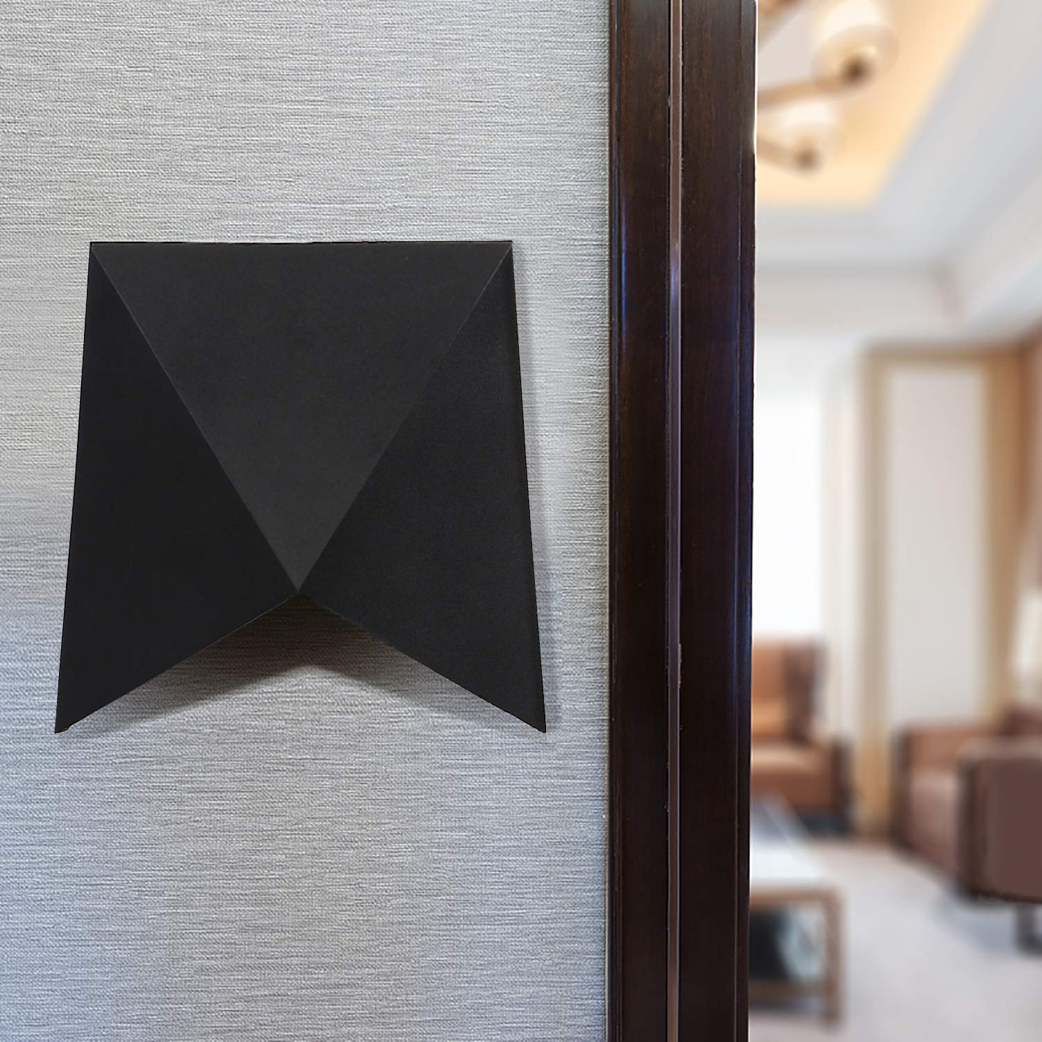 Lanfu 10W Led Wall Sconce Light - Ip65 Waterproof Modern Fixture For Indoor/Outdoor Use, Black