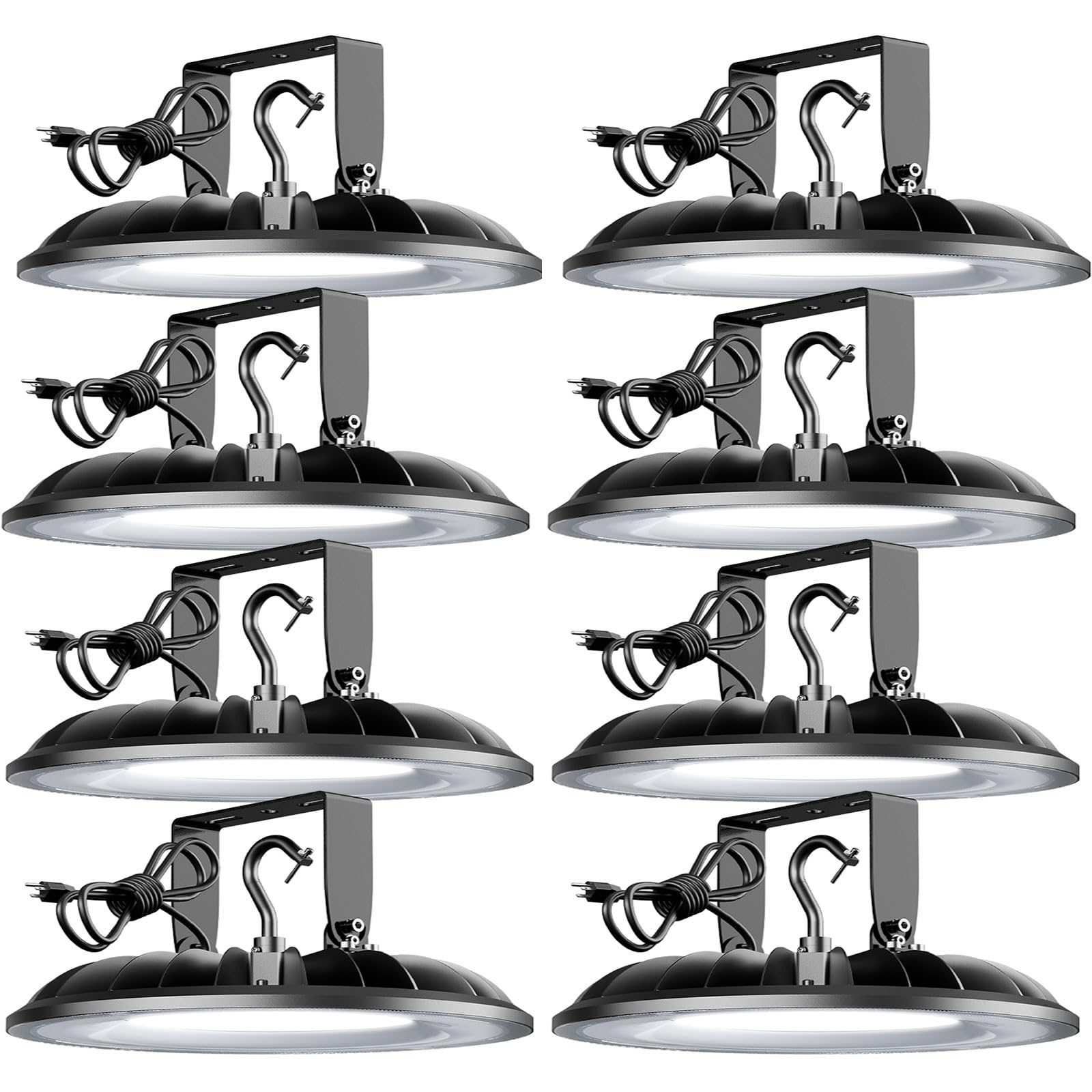 Jc-Lgl Ufo Led High Bay Light, 240W High Bay Led Lights 26400Lm Ul Listed With Us Plug, 2 Types Of Installation High Bay Light,