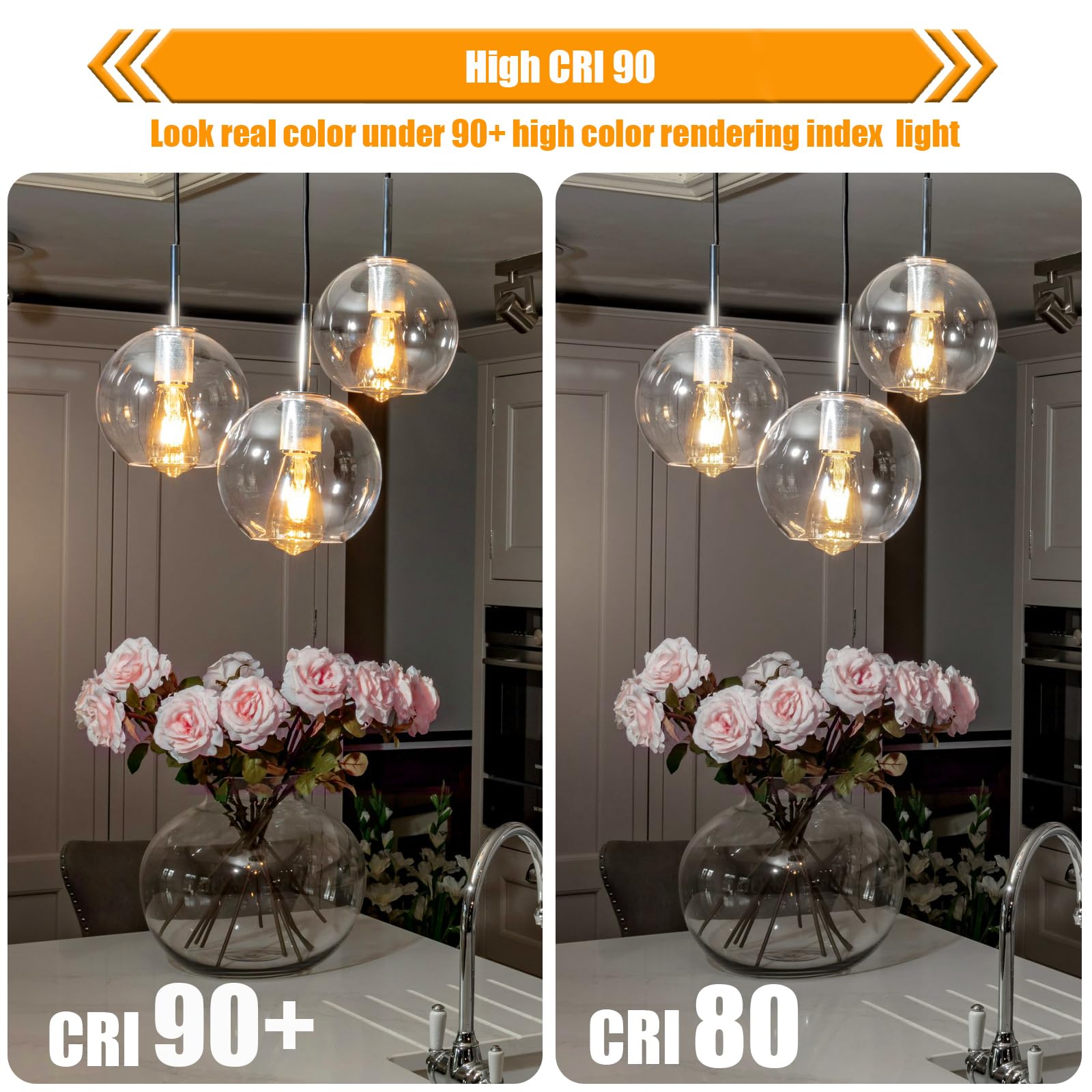 12 Pack Dimmable Led Edison Bulbs 40W Equivalent,4 Watt Filament Bulb,3000K Warm White St19 Light Bulb,450Lm E26 Vintage For Cei