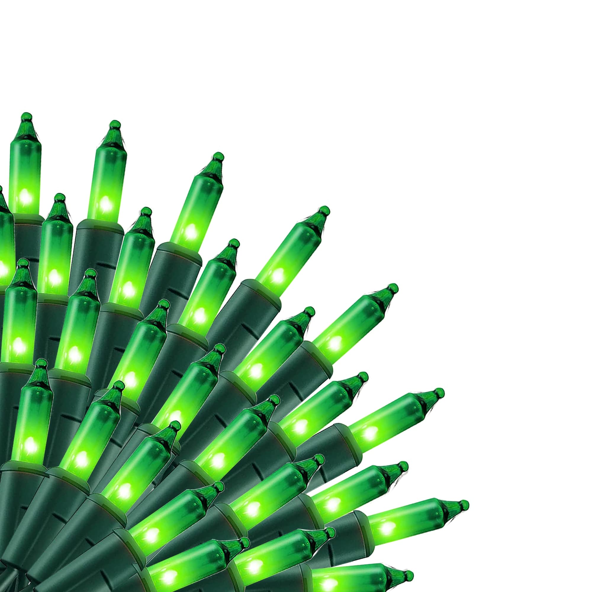 Uptotop Christmas 100 Count String Light, 20FT Plug in Waterproof String Light Decorations for St. Patricks Day Party Carnival