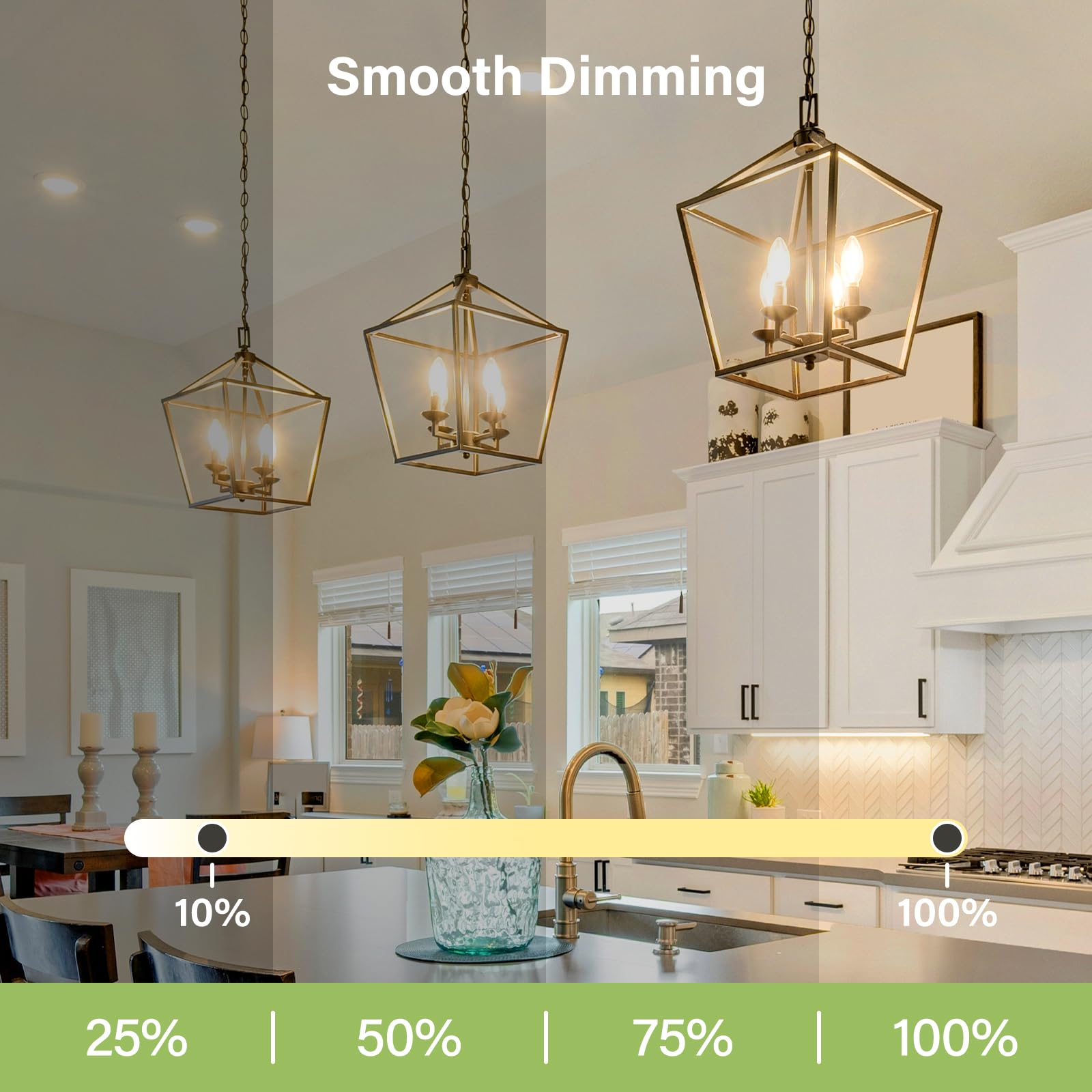 Sigalux Dimmable E12 LED Candelabra Bulbs, 60W Equivalent, 5W, 2700K Soft White, Clear Glass, 450LM, 12 Pack