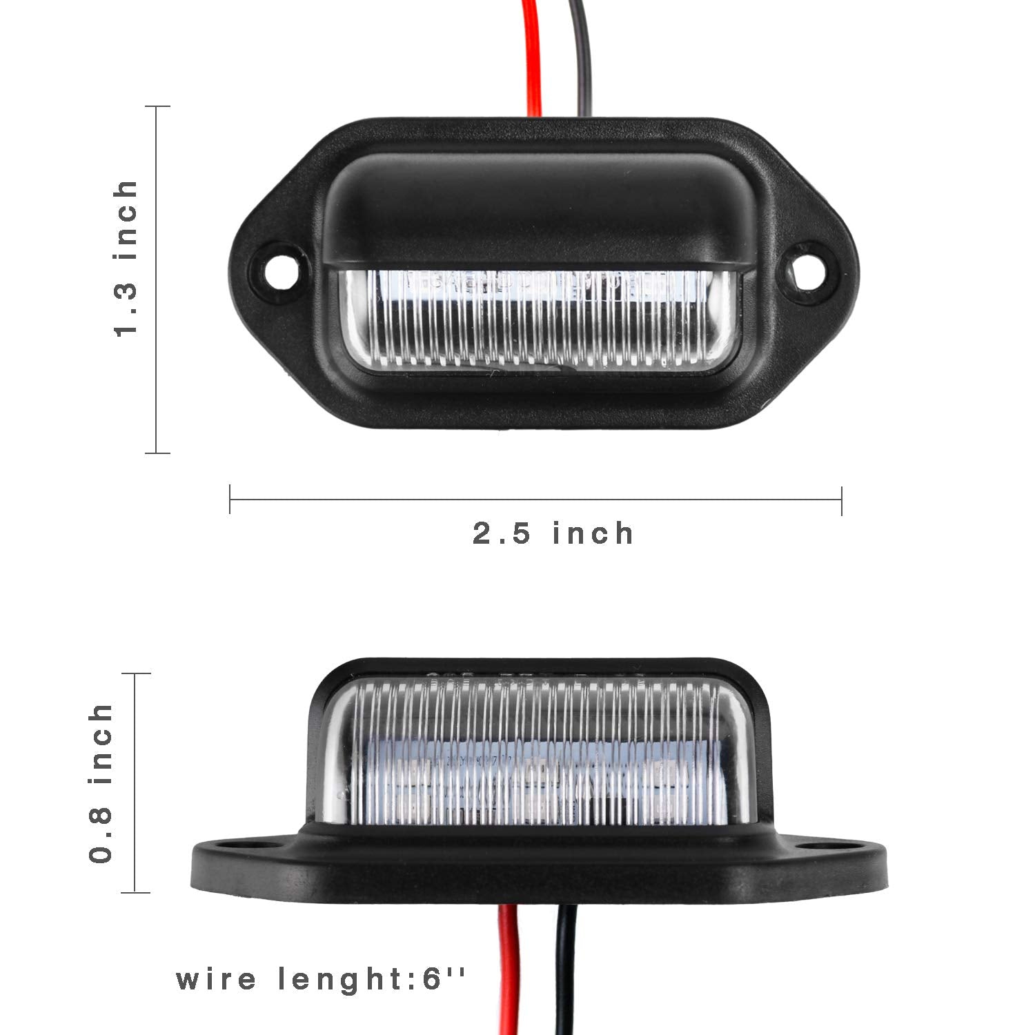Livtee Waterproof 12V License Plate Led Light, For Rv Camper Truck Suv Trailer Van, Step Courtesy Lights, Dome Cargo Lights Or U
