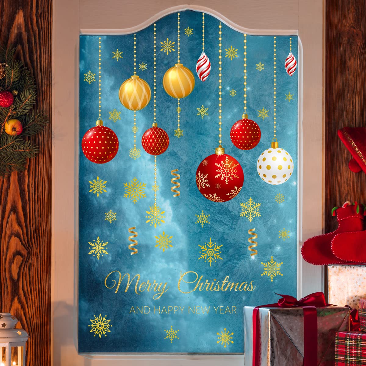 Christmas Wall Decals Christmas Light Bulb Hanging Swirls Christmas Ball Foil Swirls Hanging Ceiling Decorations For Indoor Outd