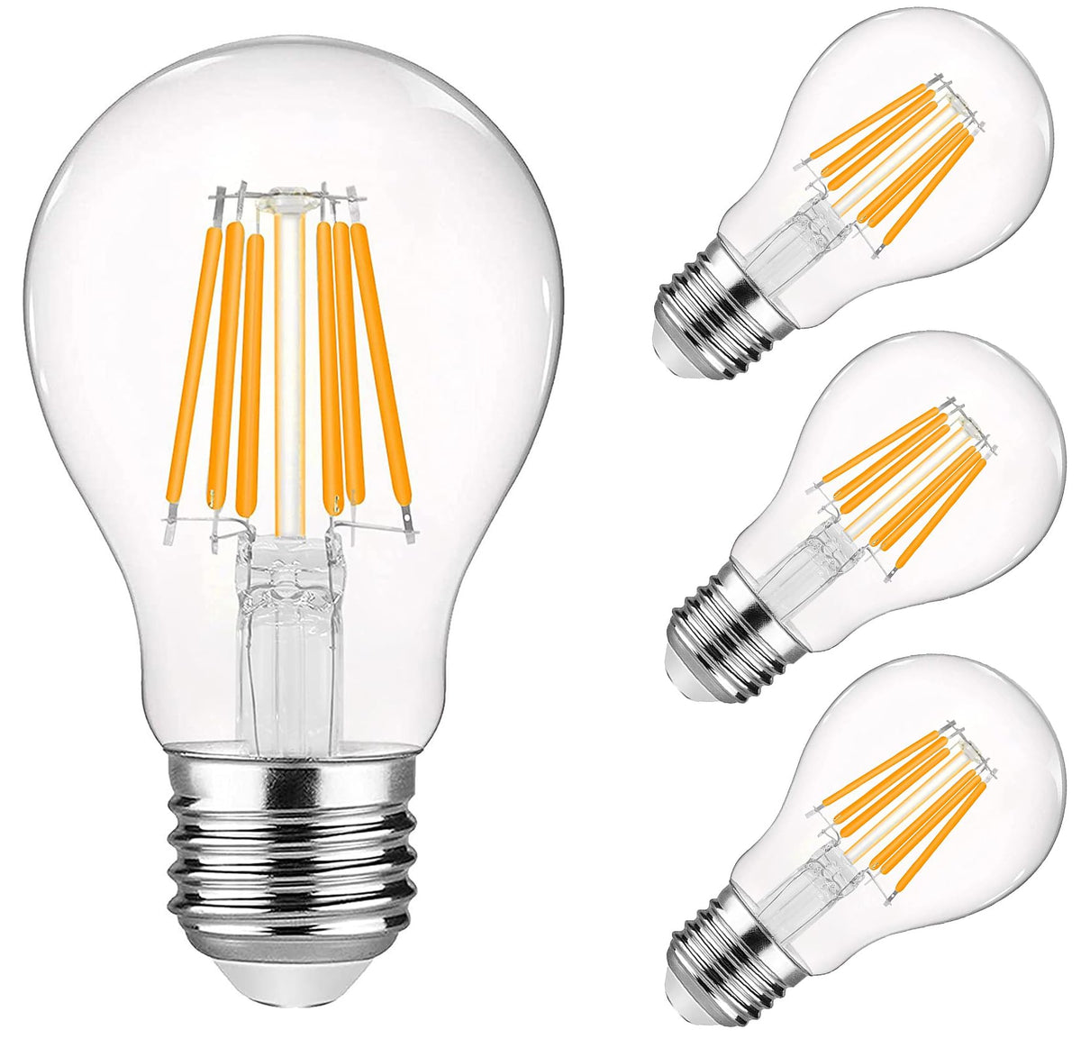 Beriteluce Dimmable A19 12Volt Led Edison Bulb 6W Ac/Dc12V Low Voltage 4500K Daylight White 60W Equivalent E26 Base For Landscap