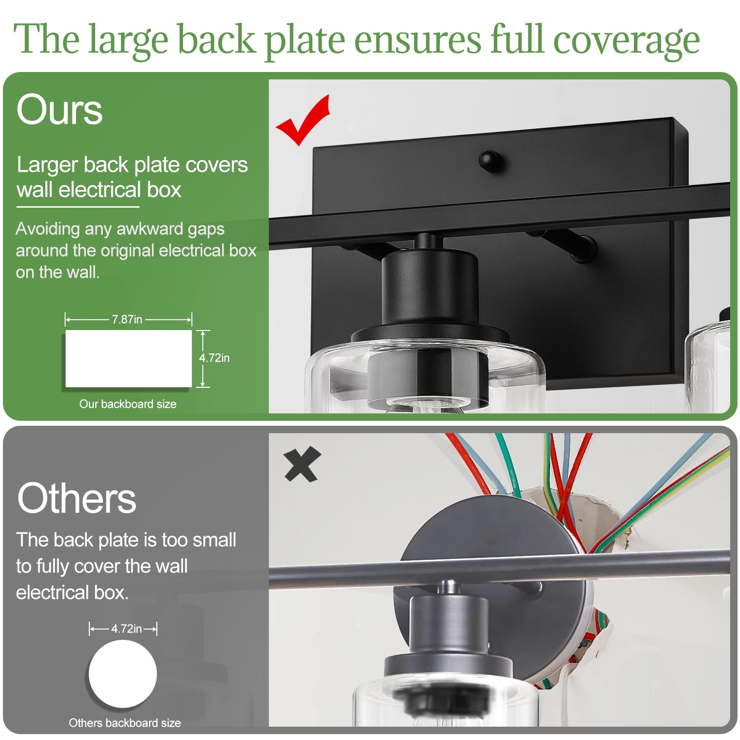 Indoi 4 Light Bathroom Light Fixtures, Oil-Rubbed Bronze Modern Vanity Lights With Clear Glass Shades, Bathroom Wall Lamp For Mi