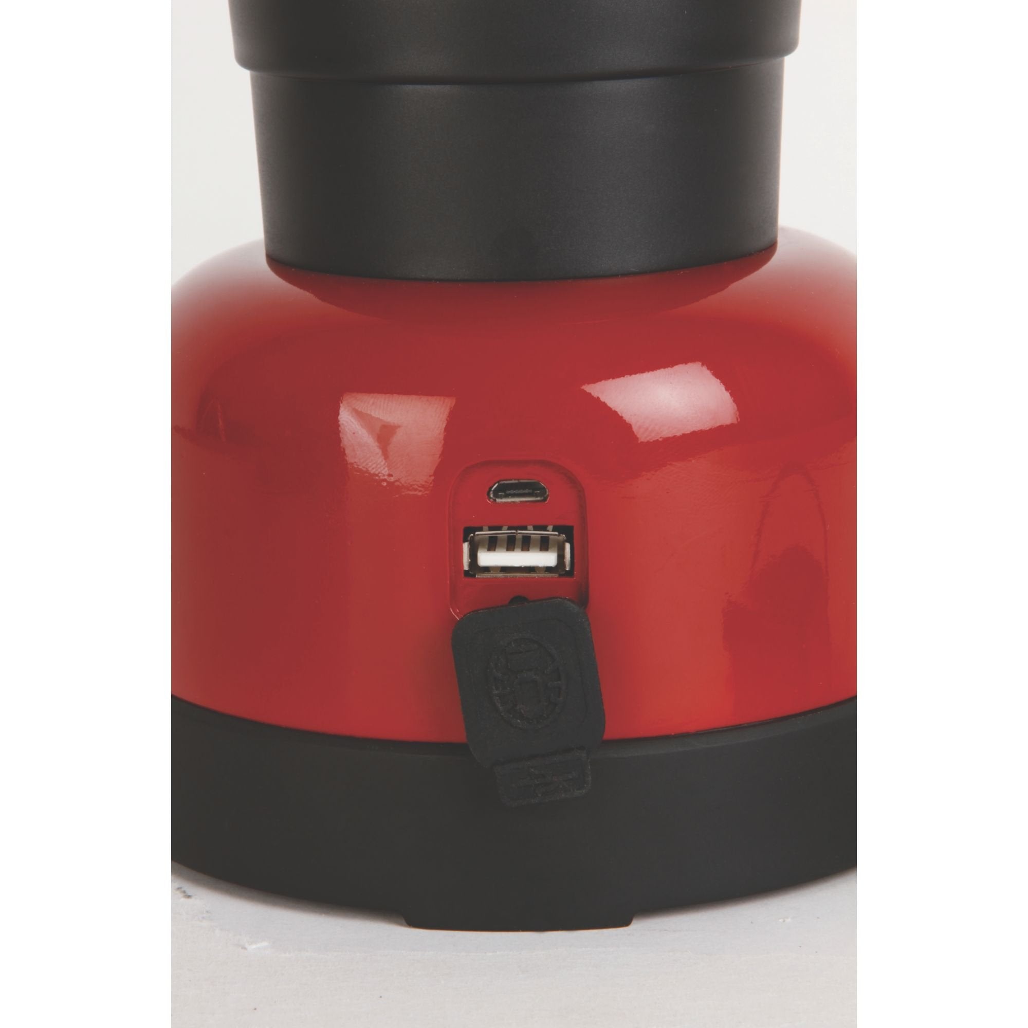 Coleman Classic Rechargeable LED Lantern 400 Lumens, Water-Resistant, USB Charging, Red, One Size, Model 2000020938