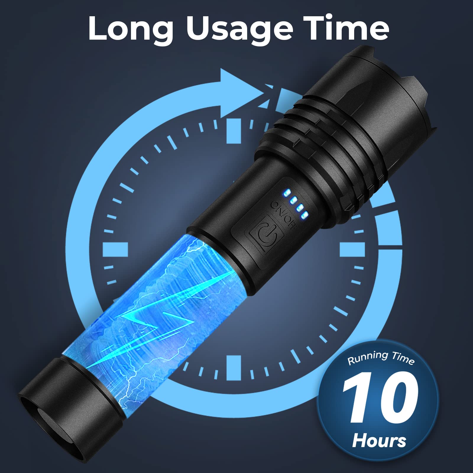 Alicegirl Rechargeable 990000 High Lumens Led Flashlights 2 Pack, Super Bright Flashlight With 3 Modes, Ipx6 Waterproof, Powerfu