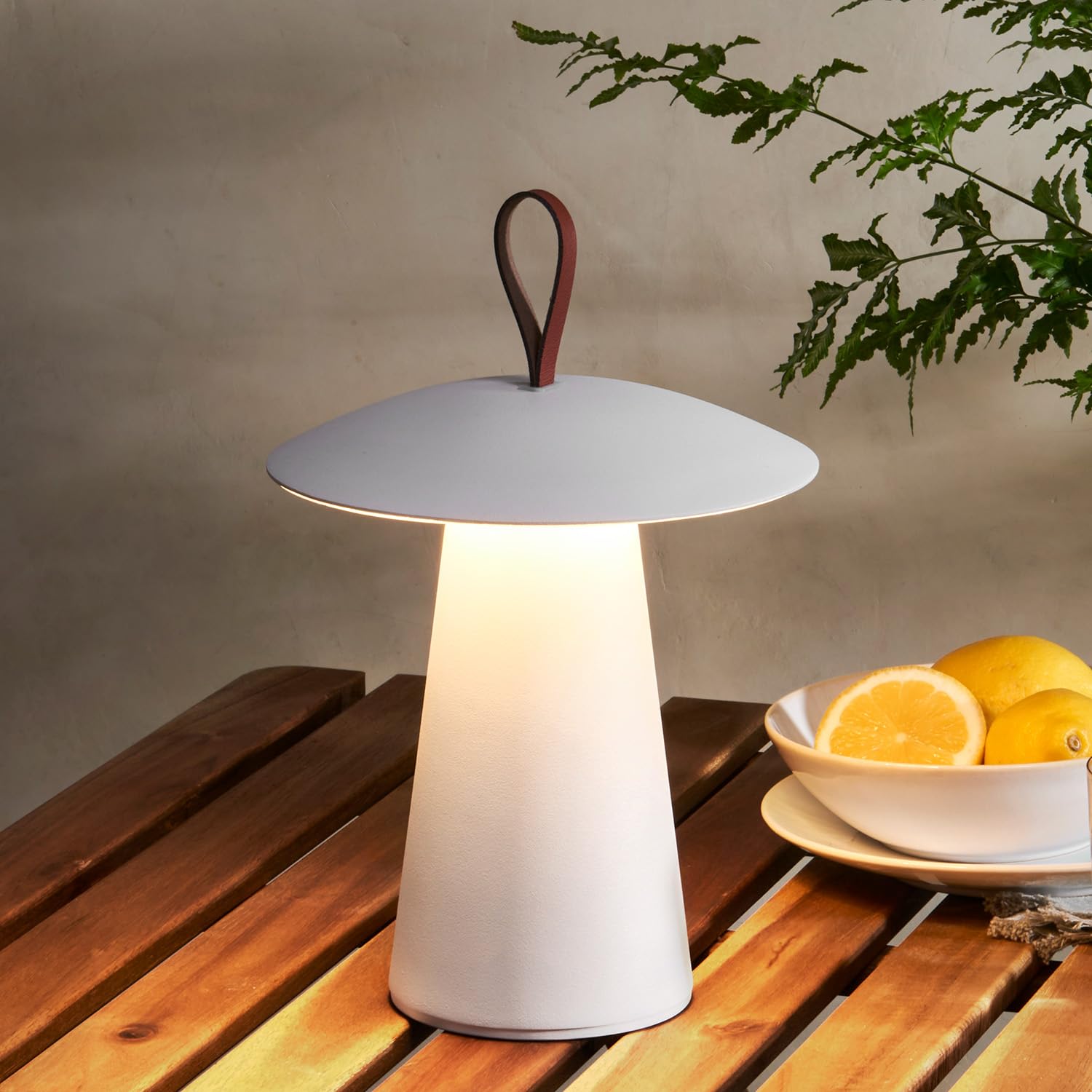 Lamplust Cordless Rechargeable Table Lamps, 12 Inch, Matte White, Dimmable Table Lamp With Usb Port, Touch Control, Weatherproof, Battery Operated Table Lamps For Living Room, Mid Century Modern Lamp