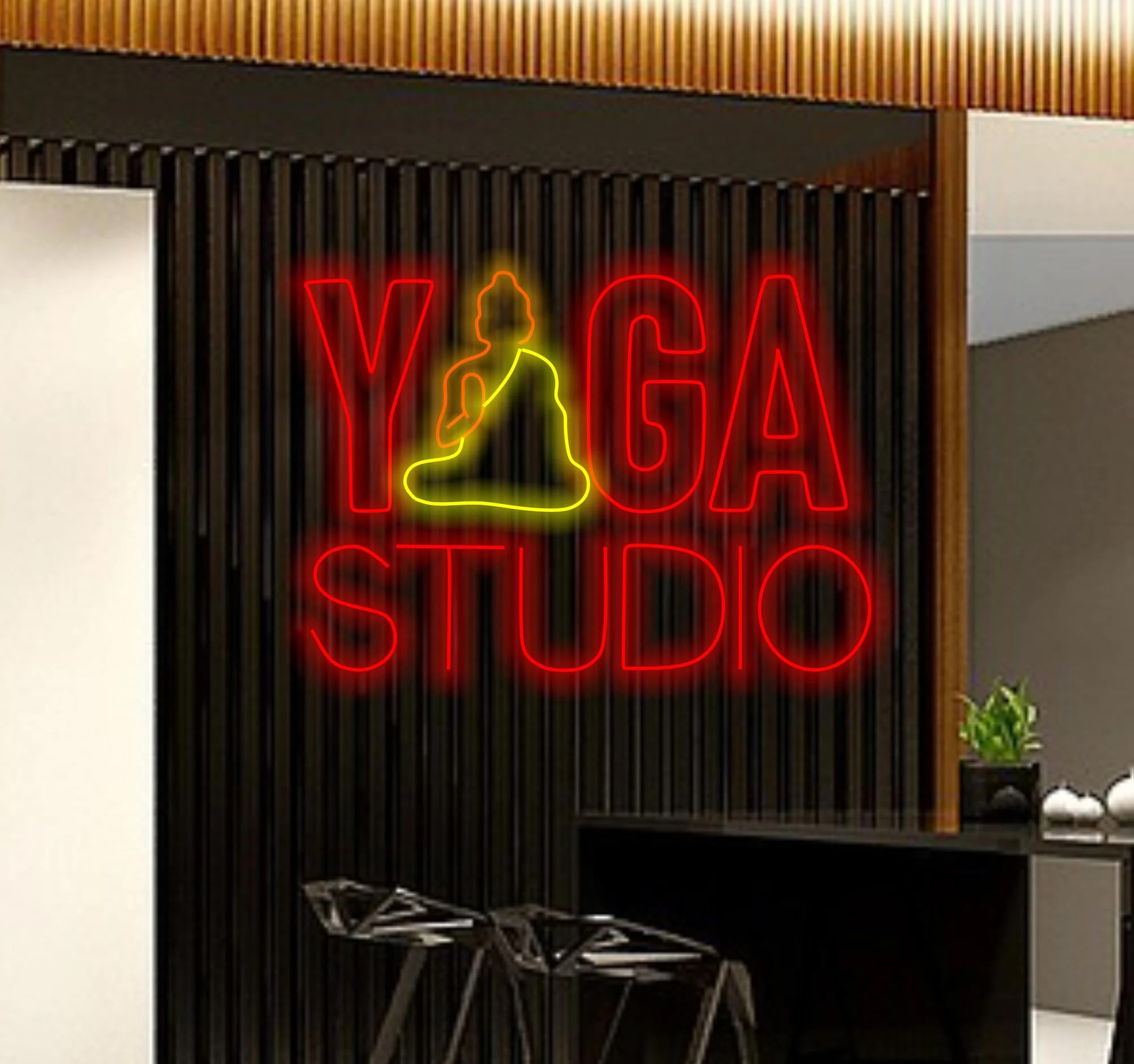 Wakklia Custom Neon Sign - Business Logo LED Light, 15inx80in, Silicone, Personalized Wall Decor for Hair Salon and Beauty Shop