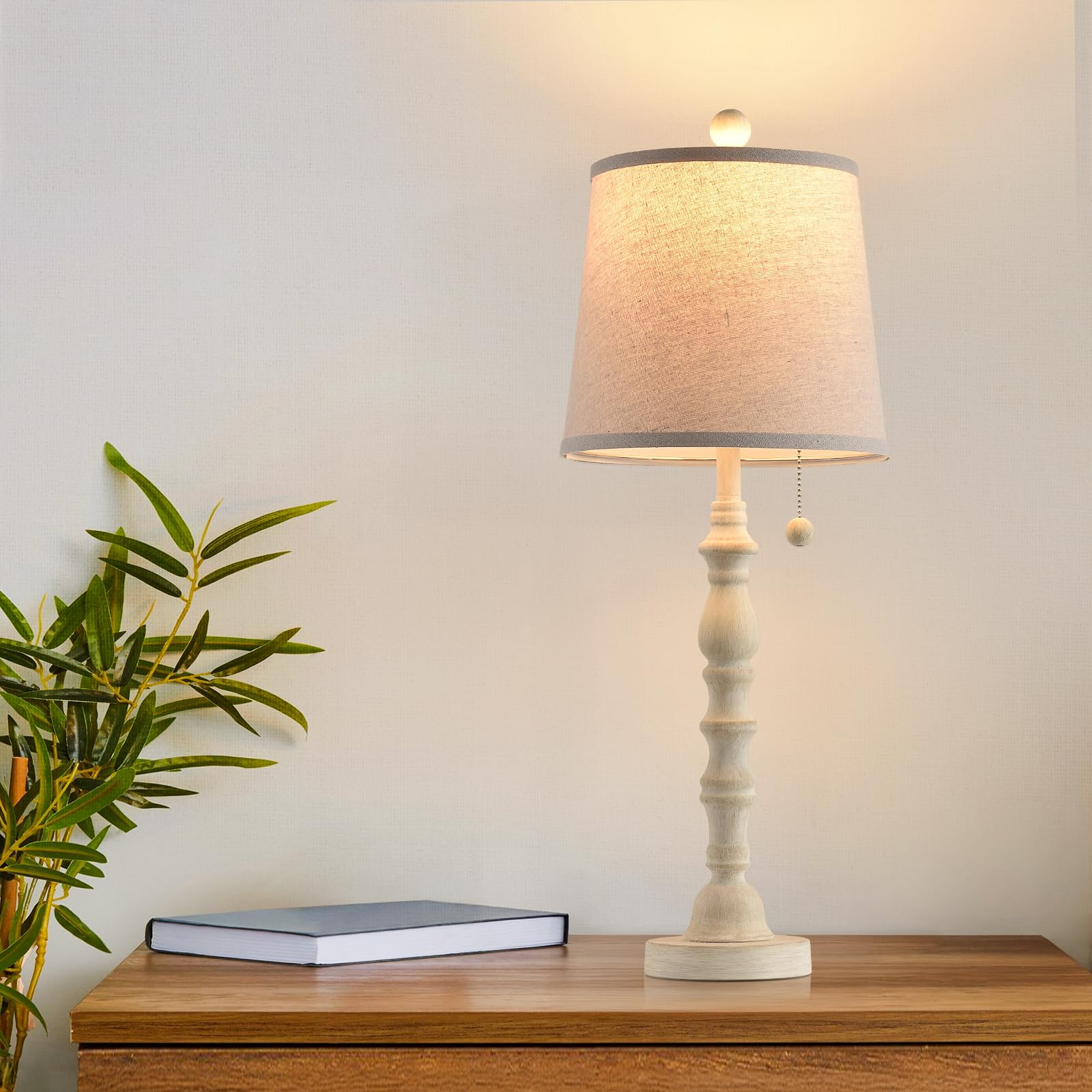 Lamps Set Of 2 Modern Farmhouse Table Lamp Bedside Reading Lamps Living Room End Tables Set Lamp For Night Stands Bedroom Night