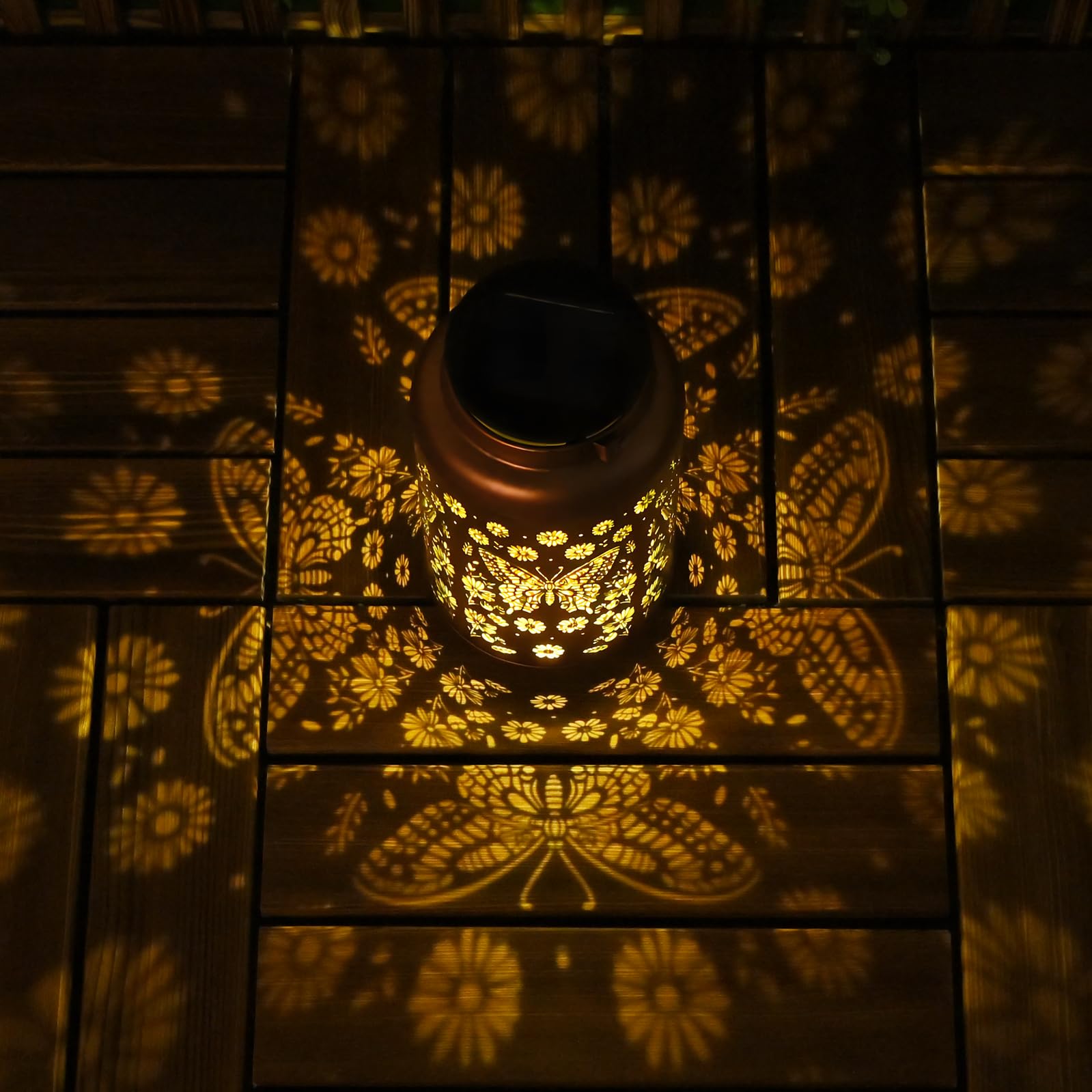 2 Pack Butterfly Solar Lanterns Outdoor Waterproof - Hanging Butterflies Solar Lights Garden Decor, Birthday Gifts For Women, Mo