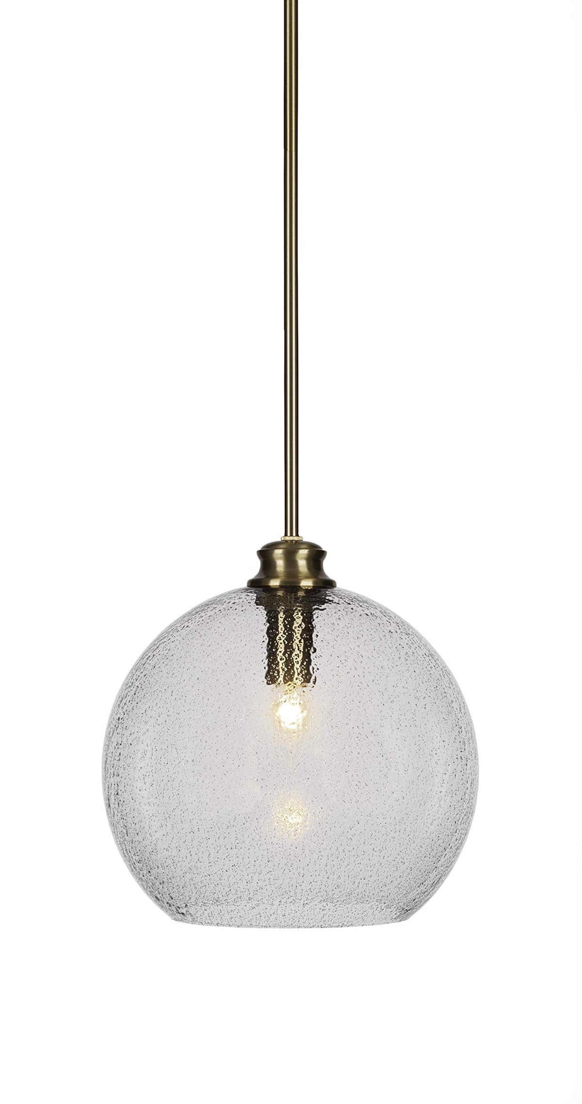Toltec Lighting Kimbro 1 Light Pendant in New Age Brass (71-NAB-4370)