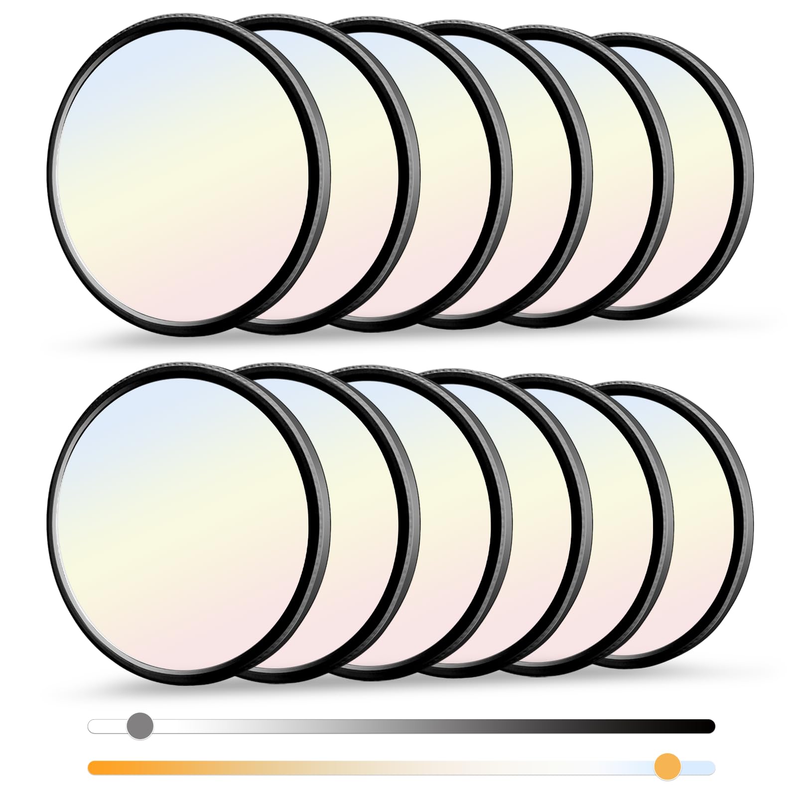 12 Pack 12 Inch Dimmable LED Flush Mount Ceiling Light Fixture 28W 3200LM 5 Color Temperature in One Super Slim Round Ceiling Lamp Low Profile Ceiling Lights for Living Bedroom Kitchen Laundry Black