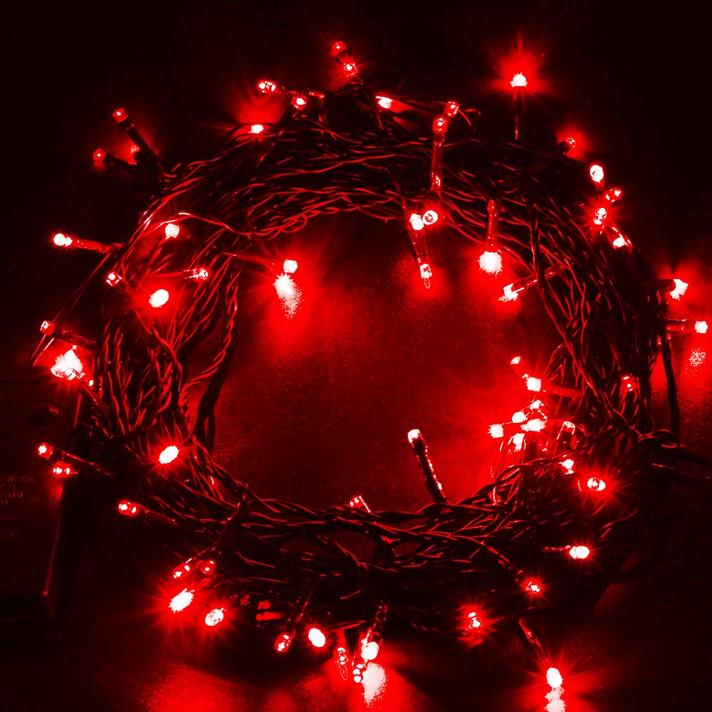 Super Z Outlet 30 Mini Bulb Led Battery Operated Fairy String Lights In Red For Valentines Day, Romantic Wedding, Home Decoration Room Lighting, Christmas, Crafts (158&quot; Inch Long String)