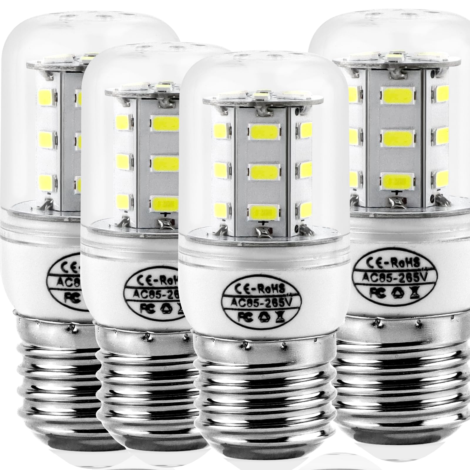 Kei D34L Refrigerator Led Light Bulb 4Pack (85V-265V White Light) 3.5W