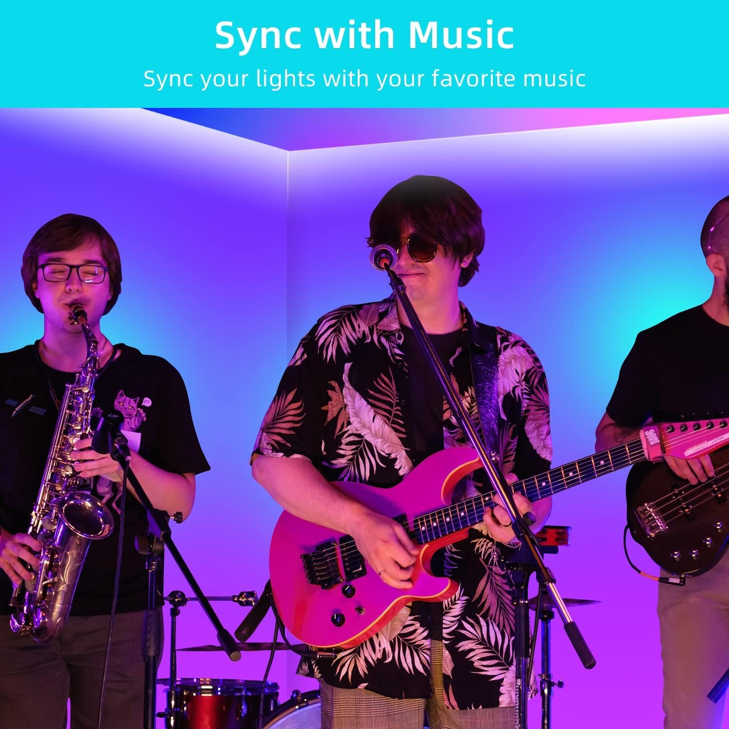 200Ft Smart Led Strip Lights (2 Rolls Of 100Ft), Rgb Strip Lights Sync To Music With 40 Key Remote Controller Led Lights For Bedroom,Christmas Lights Decration (Multi-Colored, 200Ft)