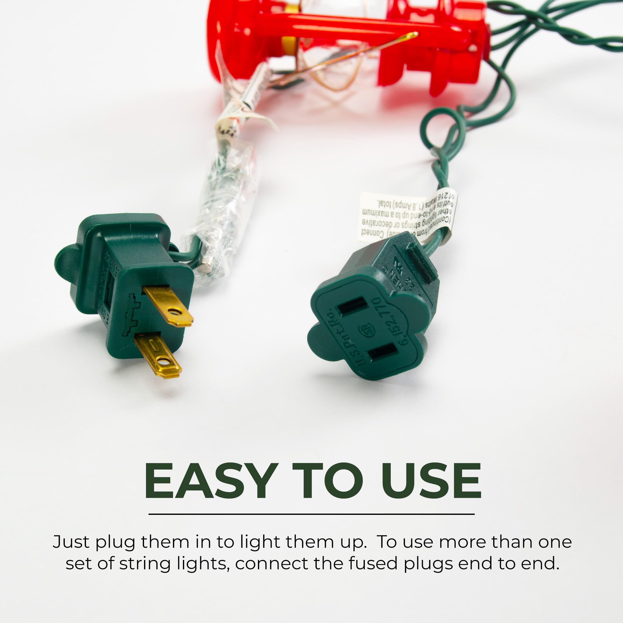 Rivers Edge Products LED String Lights, 10-Bulb Fairy Lights, 10FT for Indoor/Outdoor Decor, Small Lantern, Model 2834