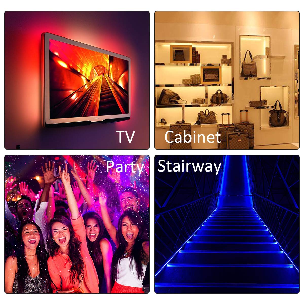 FUMAFI 44 Key RGB LED Strip Light Remote Controller, Wireless Dimmer, IR Remote Control, Model MHH077, 2 Pack