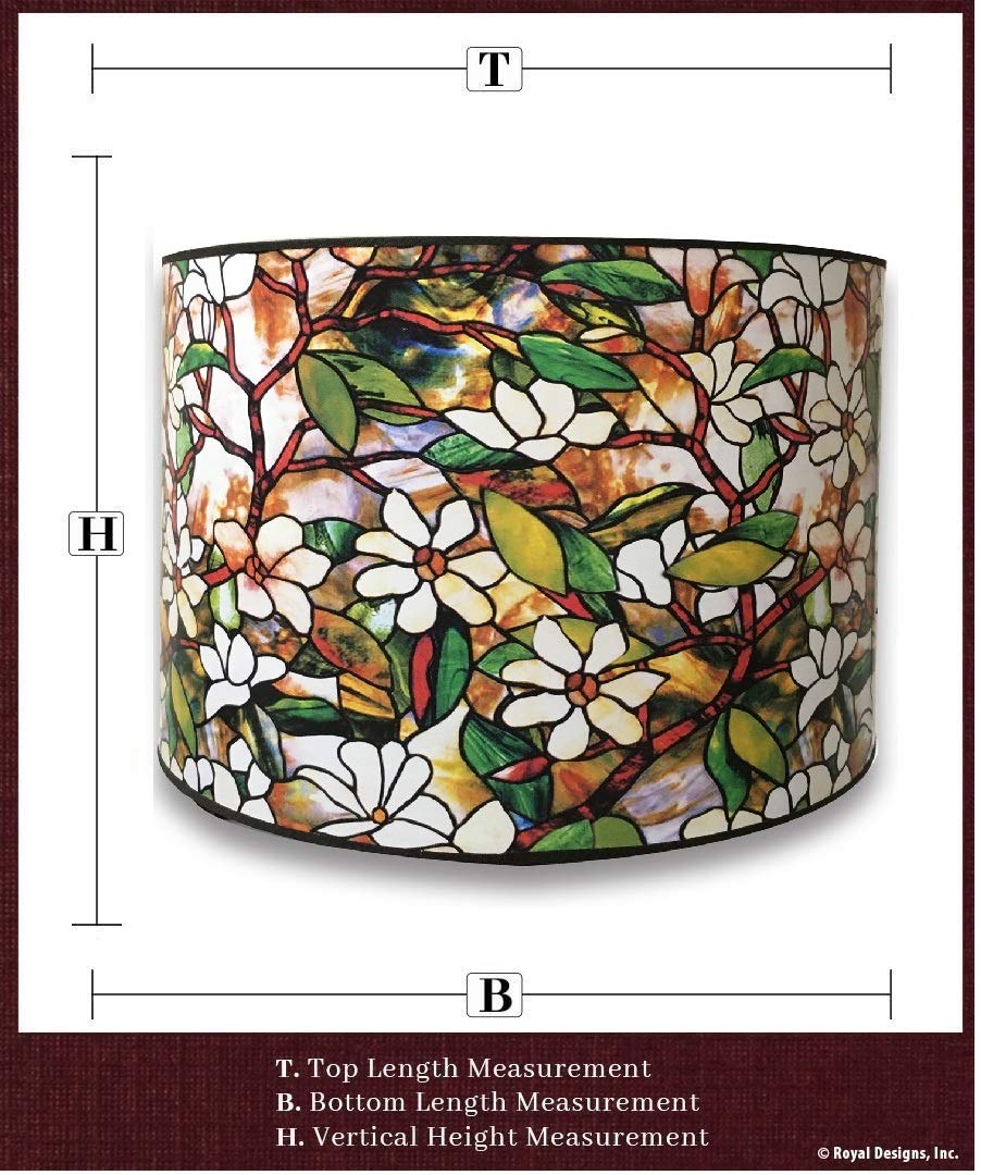 Royal Designs, Inc. Trendy Decorative Handmade Drum Shade, Made In Usa, 10In, Hbc-8033-10, Magnolia