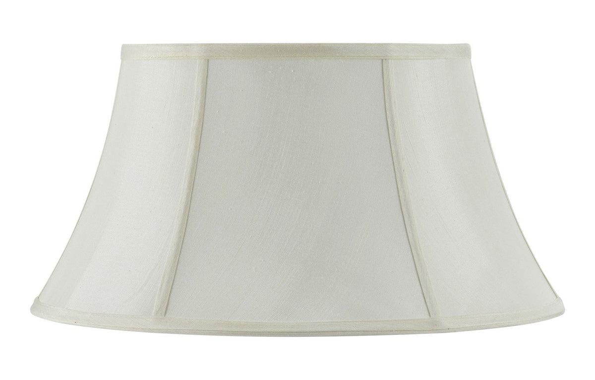 Cal Lighting Sh-8103/16-Eg Vertical Piped Swing Arm Shade With 16-Inch Bottom, Egg Shell