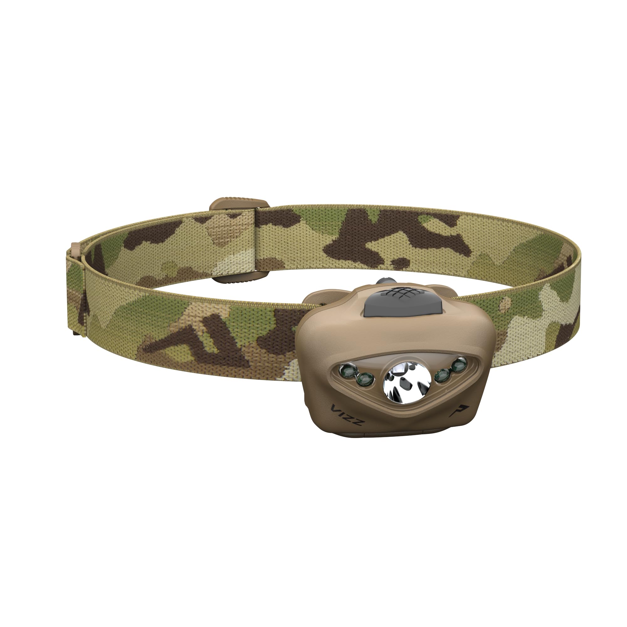 Princeton Tec Vizz Headlamp 550 Lumen LED, IPX7 Water Resistant, One Size, Multicam, Model VIZZ-TAC-MC