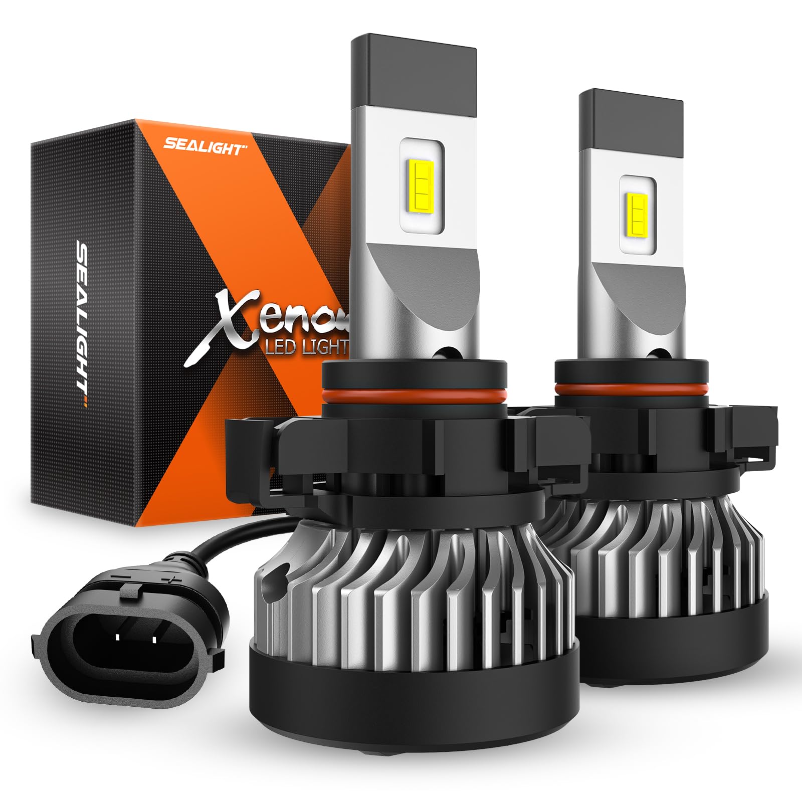 SEALIGHT 5202 LED Fog Light Bulbs Or DRL, 5201 PS19W PS24W Fog Lights LED Light for Car, 20000RPM Turbo Fan Strong Penetration,6