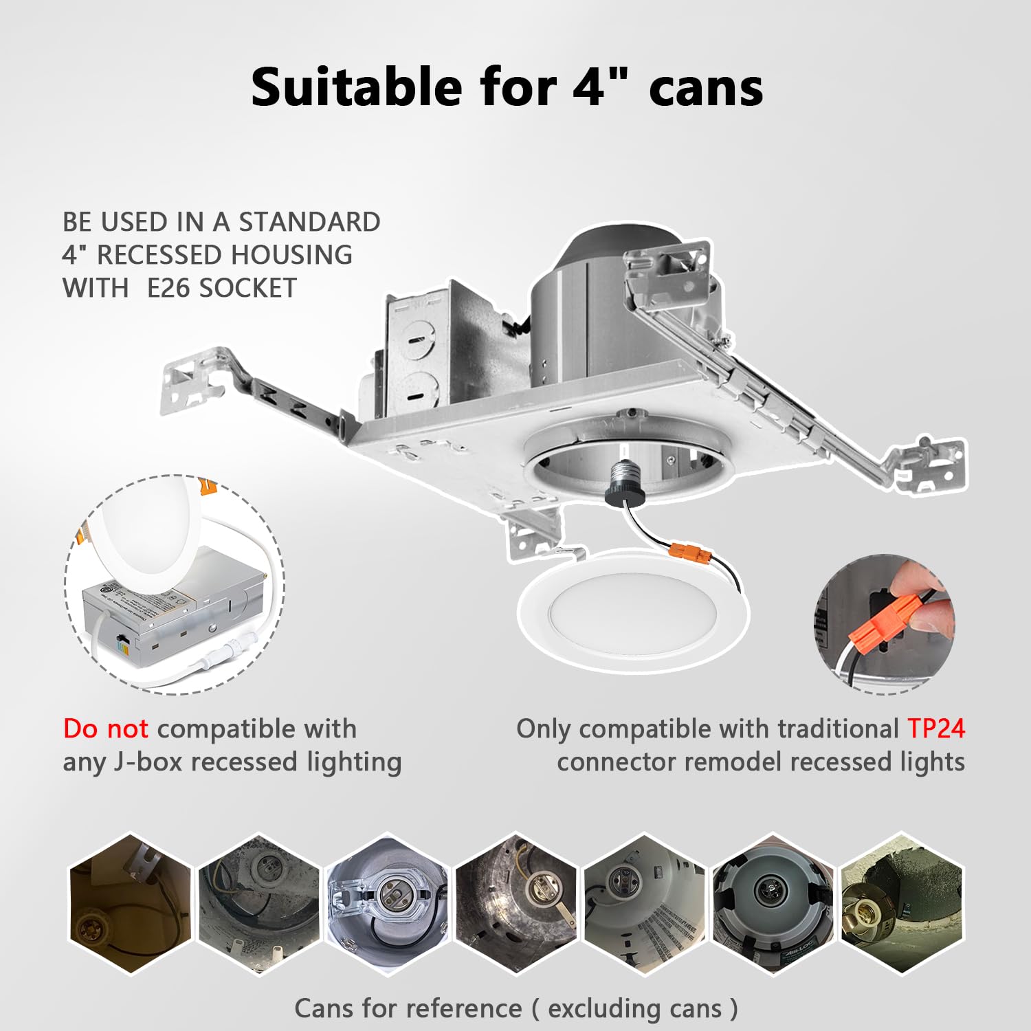 Lvwit 24 Pack 4 Inch Led Recessed Lighting  5Cct Dimmable 4 Inch Retrofit Led Recessed Lights  2700K/3000K/4000K/5000K/6000K Selectable  7W=85W  700Lm  Ic Rated Can Lights For Ceiling Fixtures