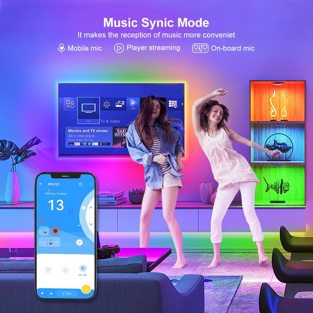 BTF-LIGHTING Bluetooth Controller for WS2812B WS2811 WS2813 WS2815 LED Strip, SP602E, White, 4 Signal Outputs, Android/iOS Compatible