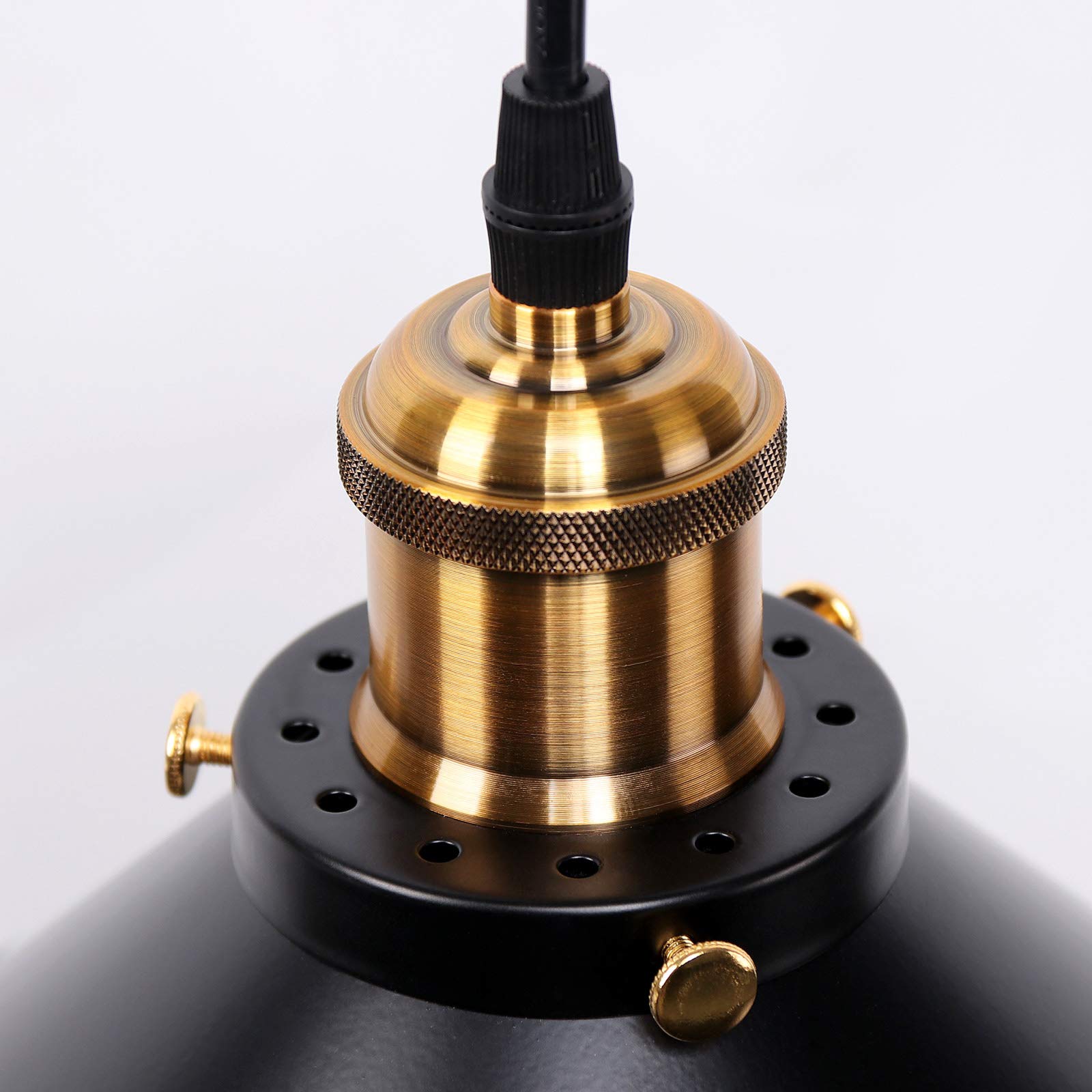 Newrays Industrial Retro Black Iron Kitchen Restaurant Bar Balcony Hanging Pendant Light (1 Pack)